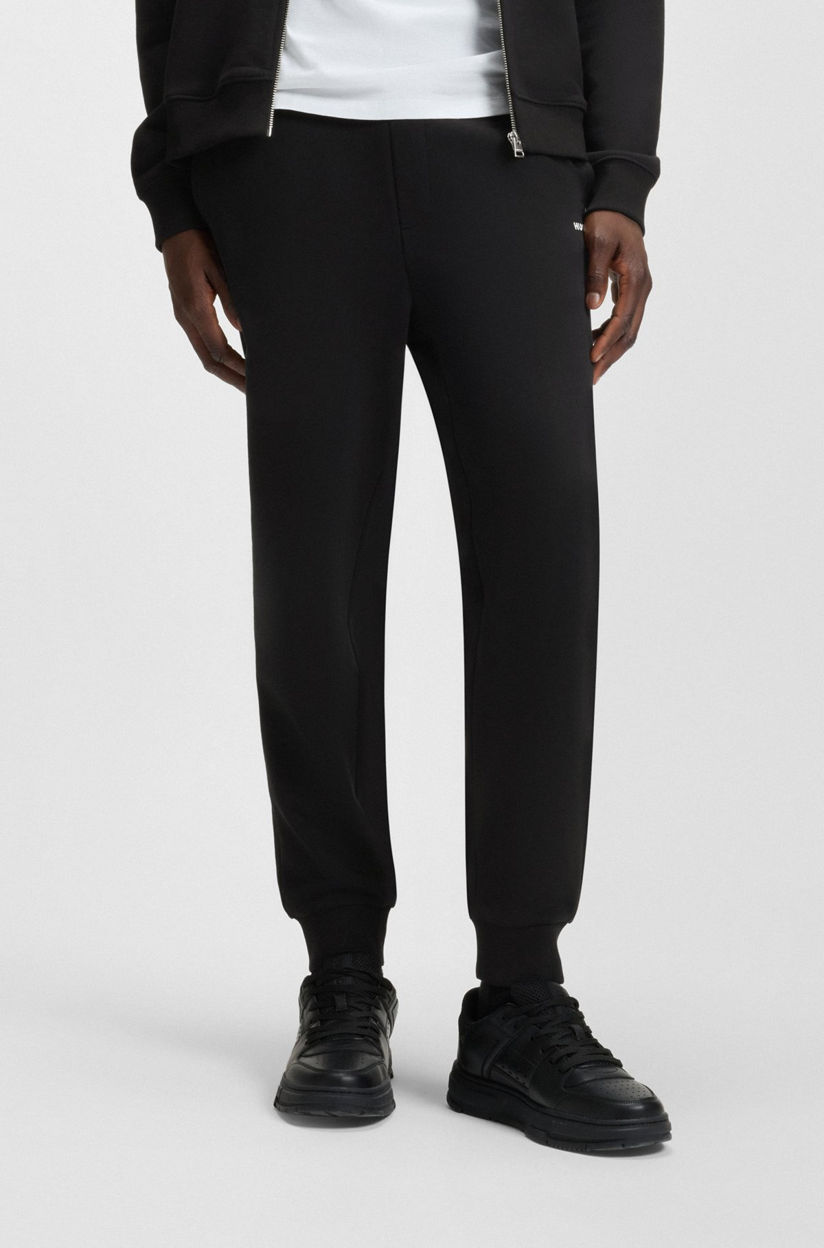 COTTON-TERRY TRACKSUIT BOTTOMS WITH LOGO PRINT - 2