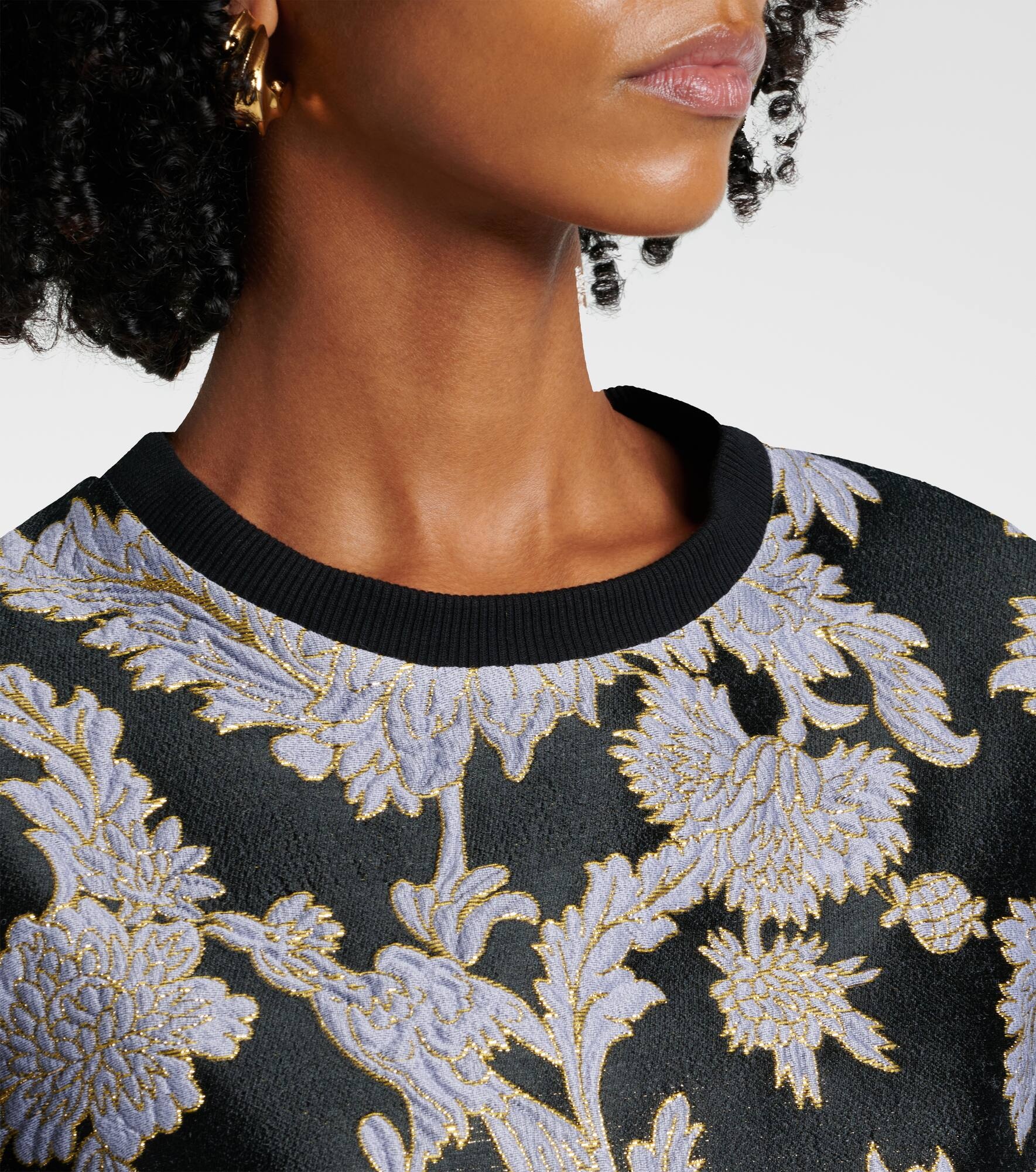 La Scala embroidered feather-trimmed top - 4