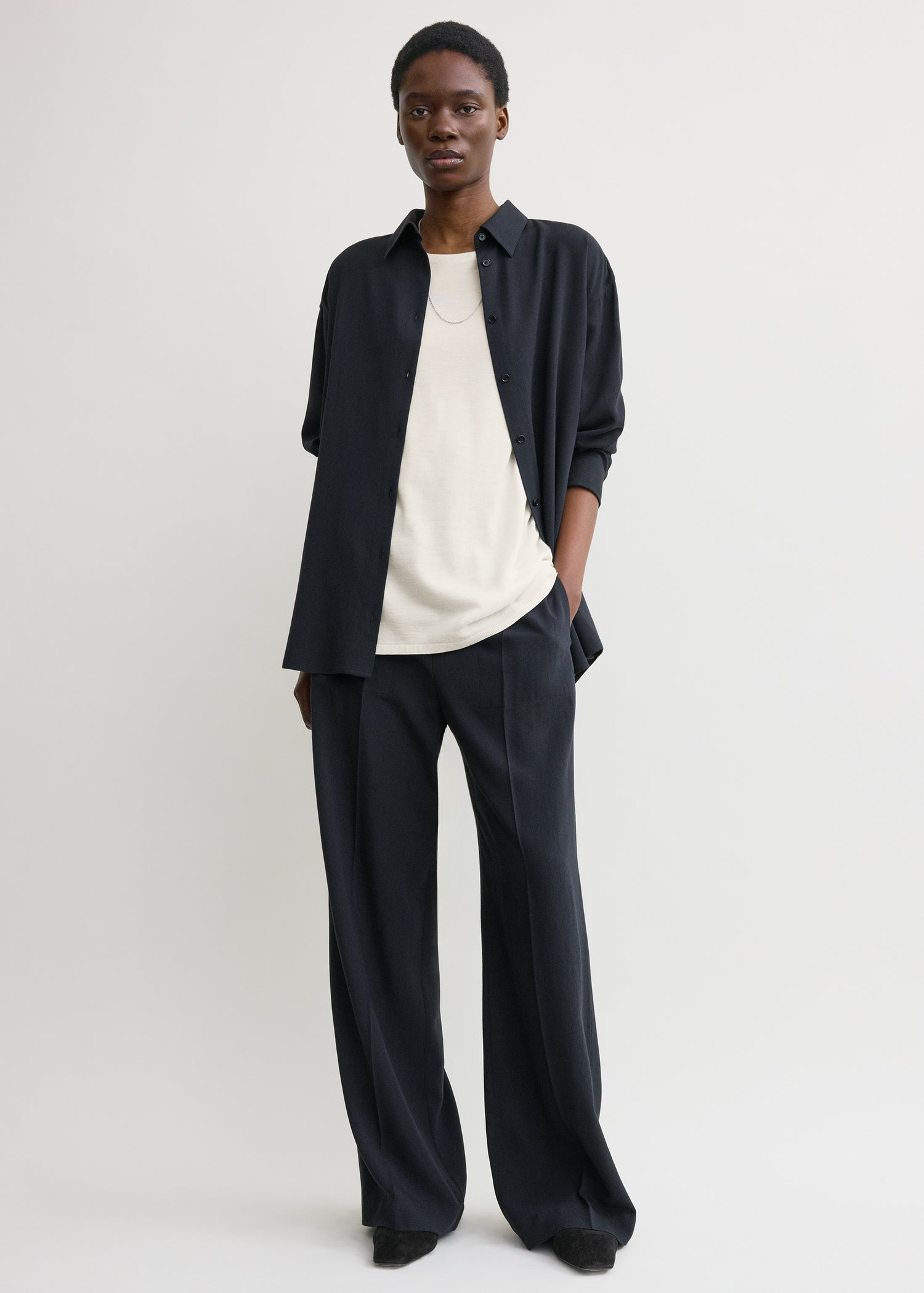 Fluid winter trousers navy - 2