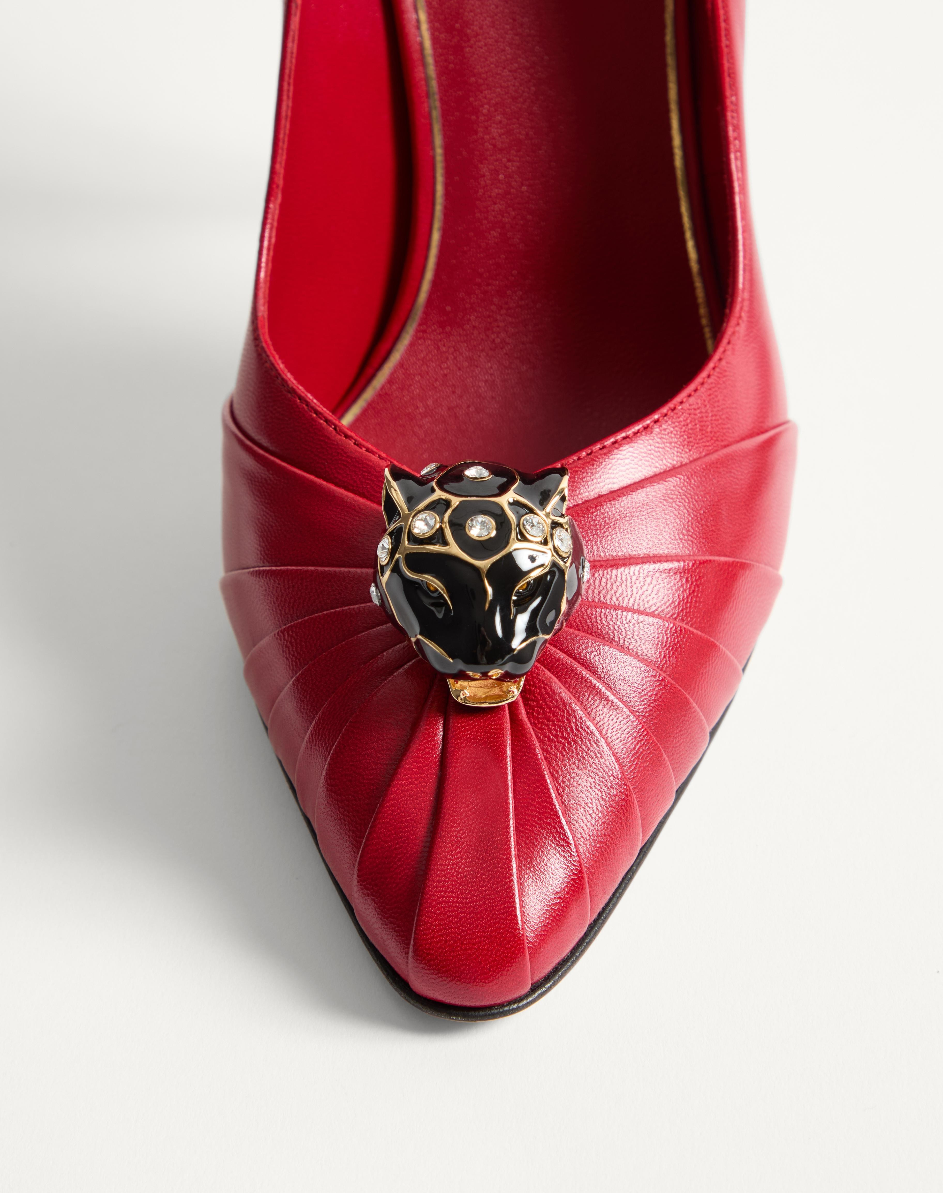 PANTHEA GOATSKIN PUMPS 105MM - 6