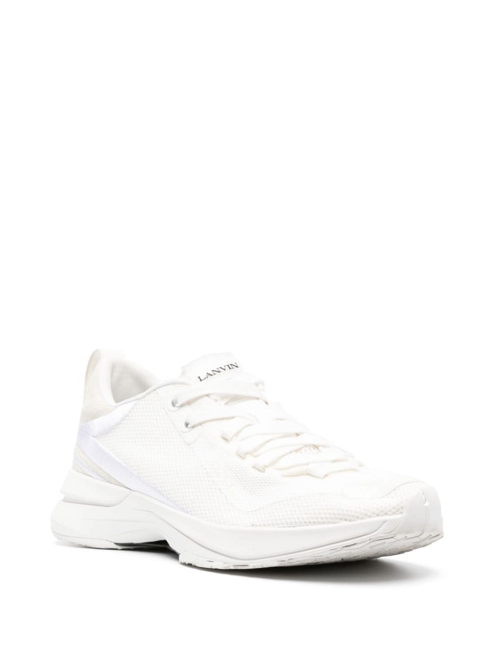 logo-detail mesh sneakers - 2