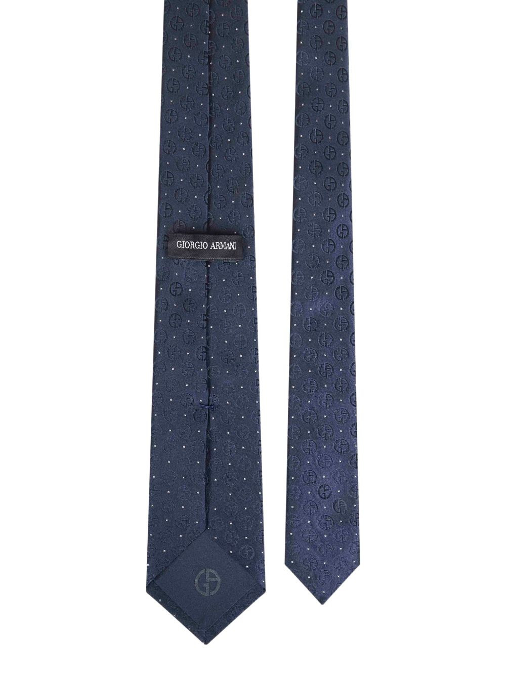 monogram-pattern tie - 2