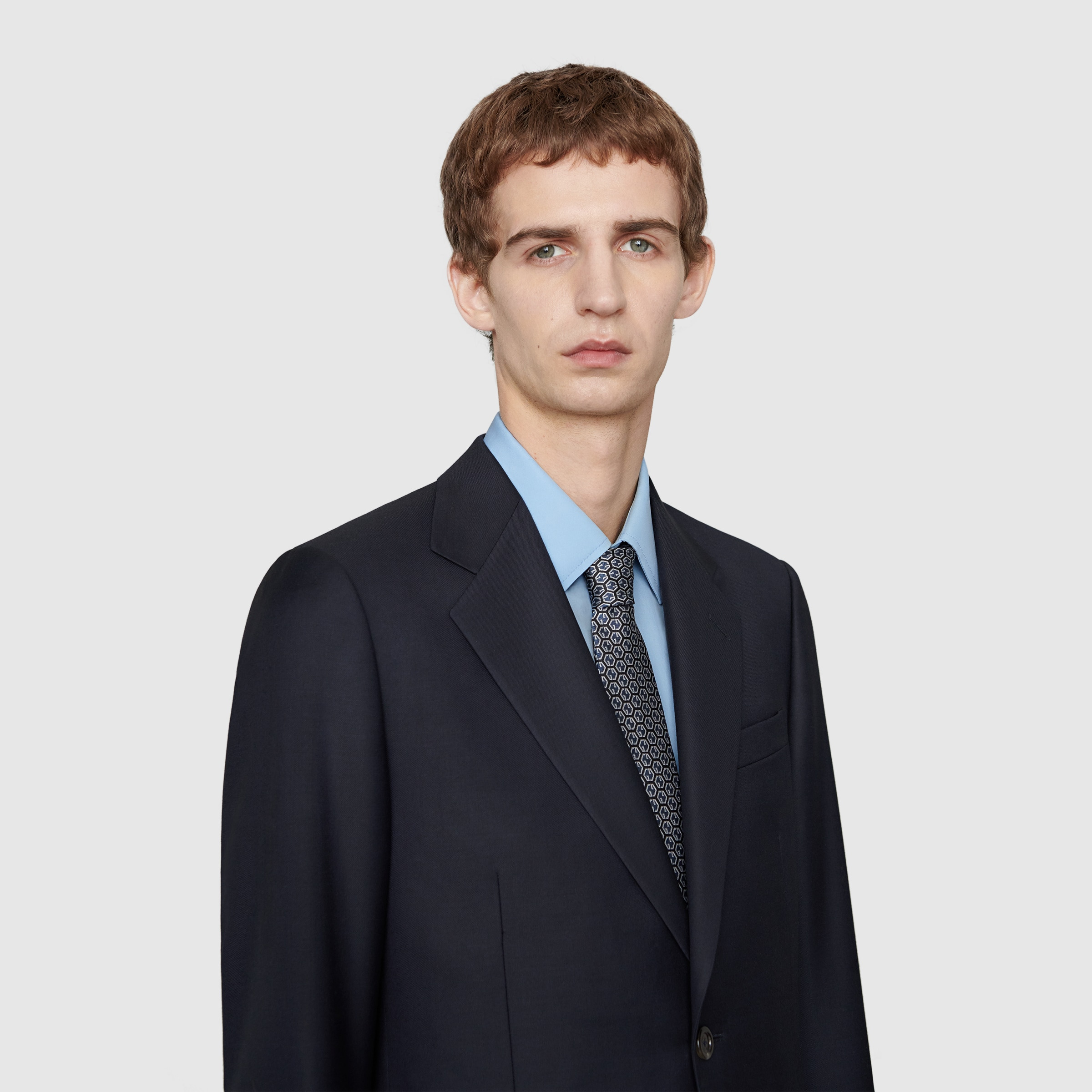Straight fit wool suit - 11