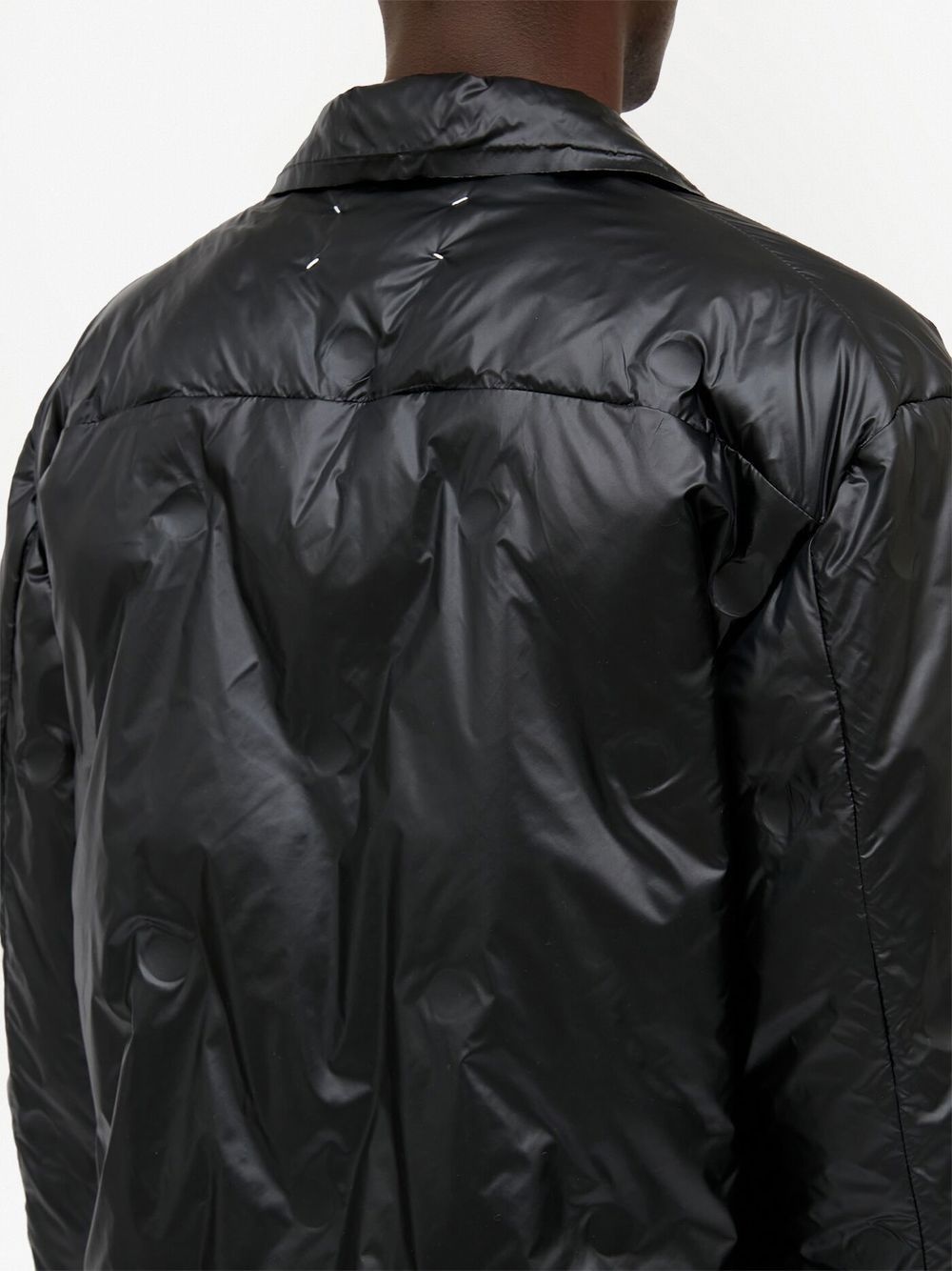 padded single-breasted jacket - 6