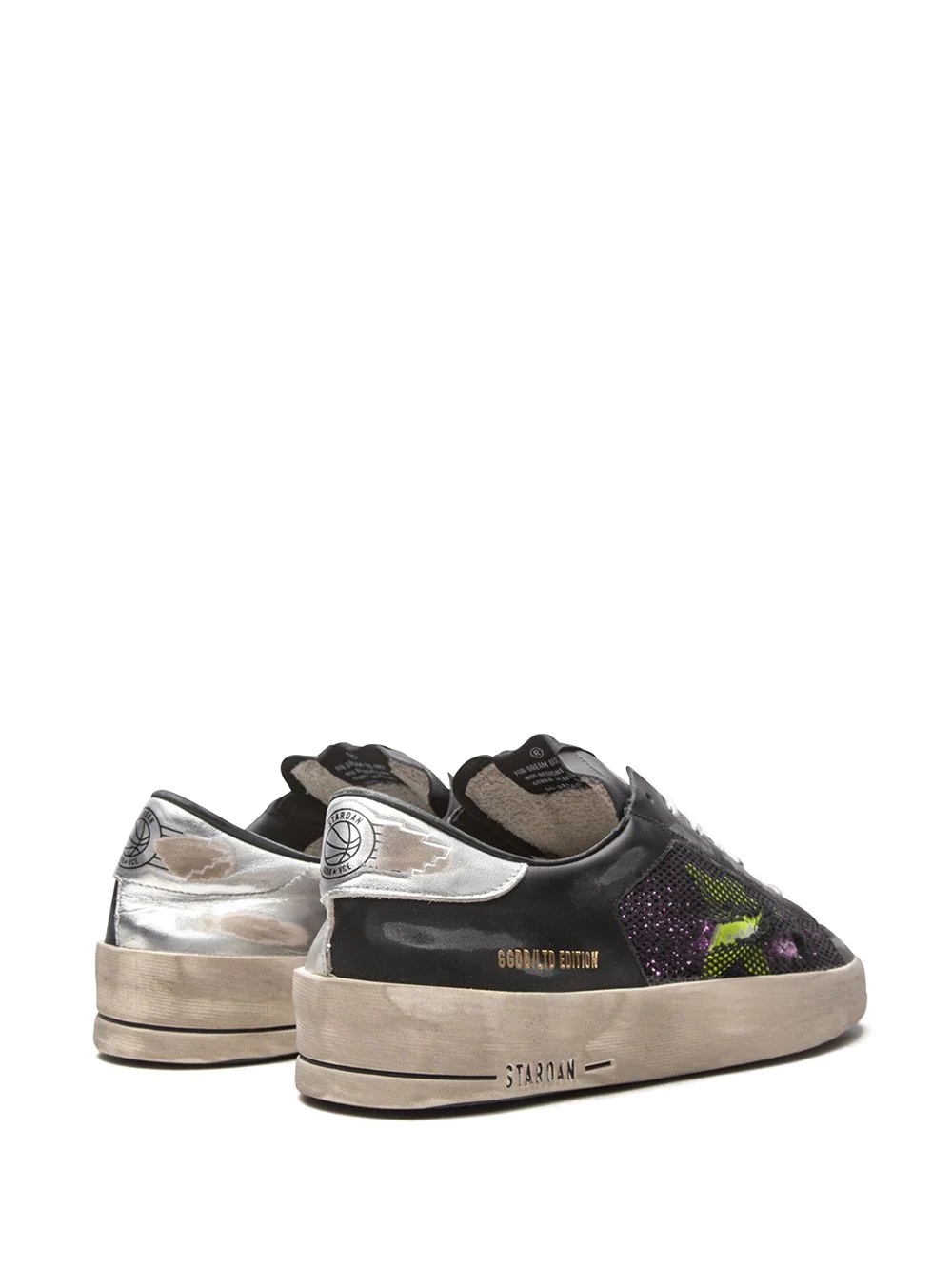 Stardan glitter-detail sneakers - 3