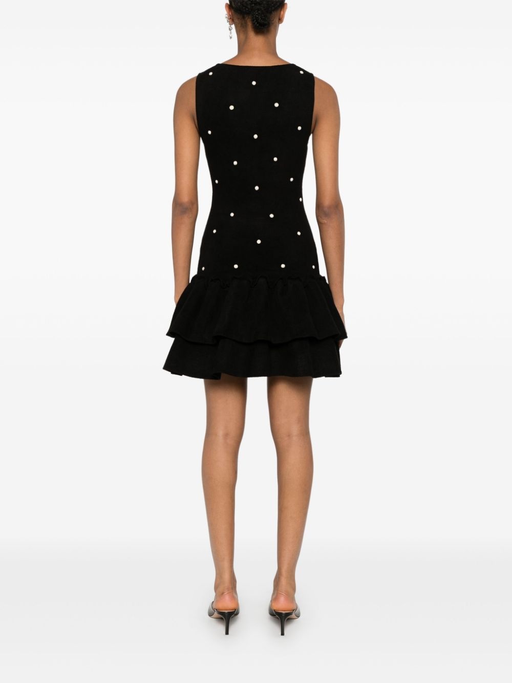 bead-embellished mini dress - 4