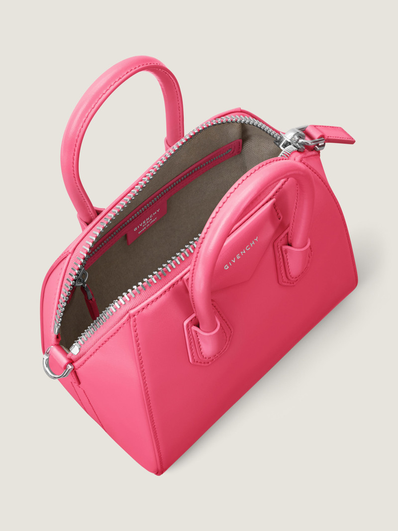 MINI ANTIGONA BAG IN BOX LEATHER 4