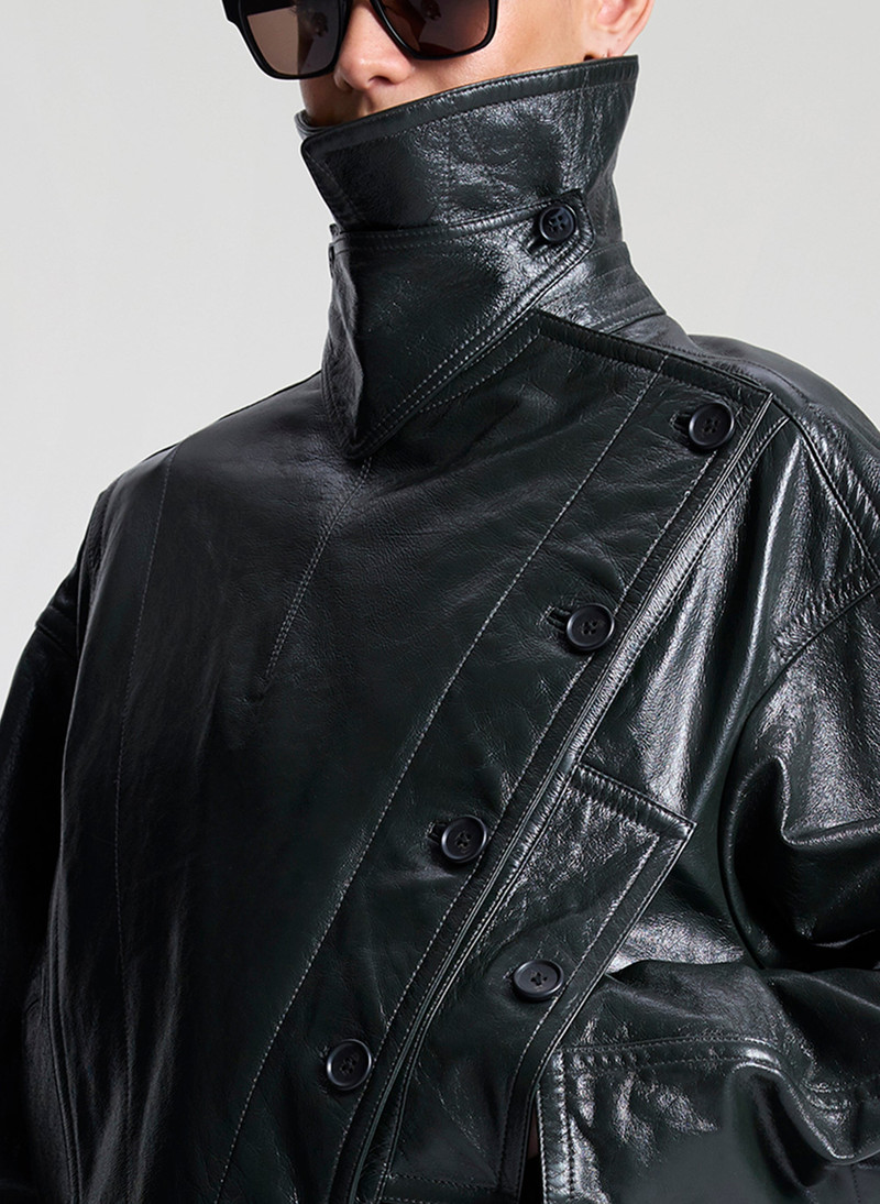 Eli Glossy Leather Jacket 3