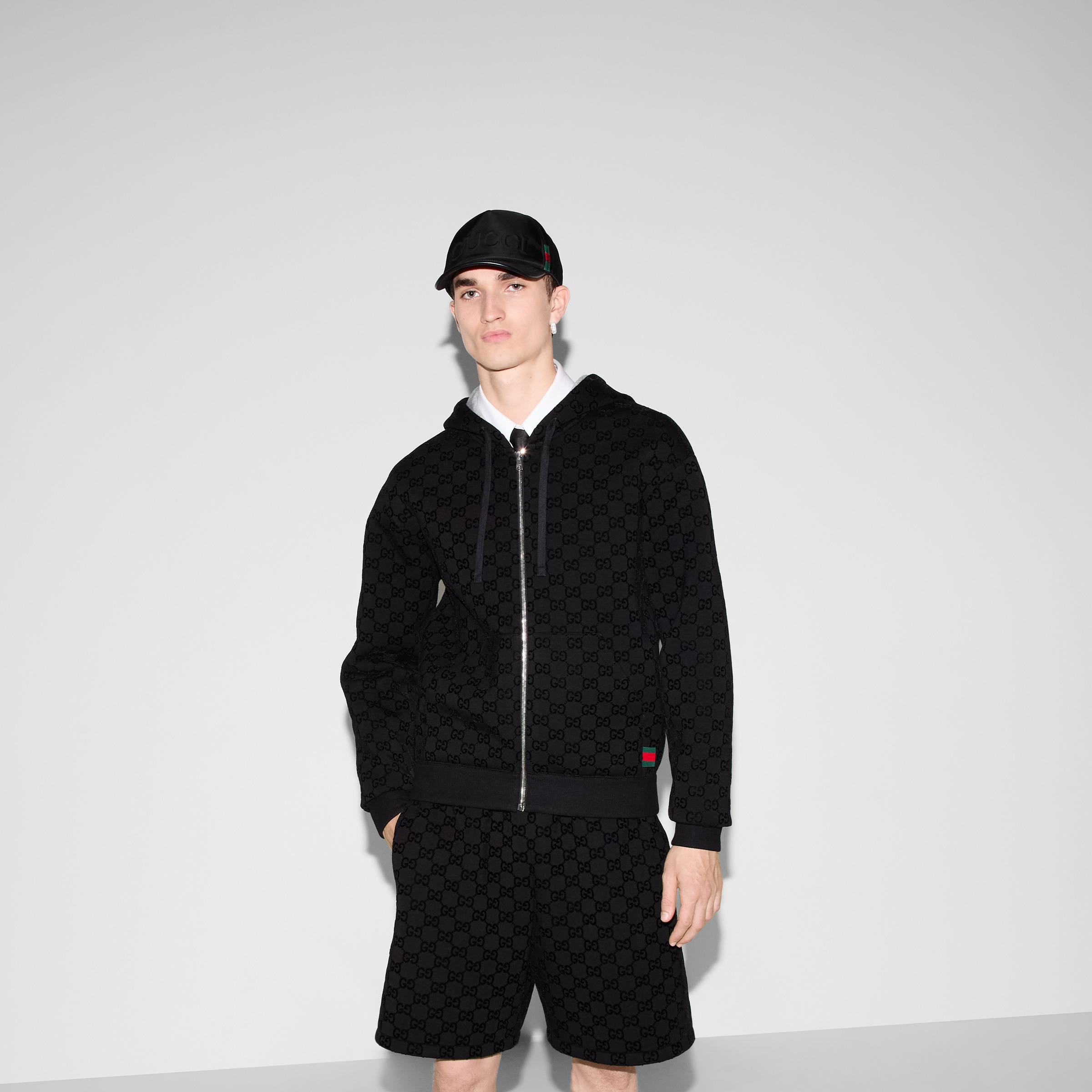 Printed jersey zip sweatshirt - 3