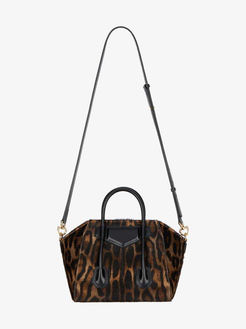 MINI ANTIGONA LOCK BAG IN LEOPARD PRINT HAIRCALF 4