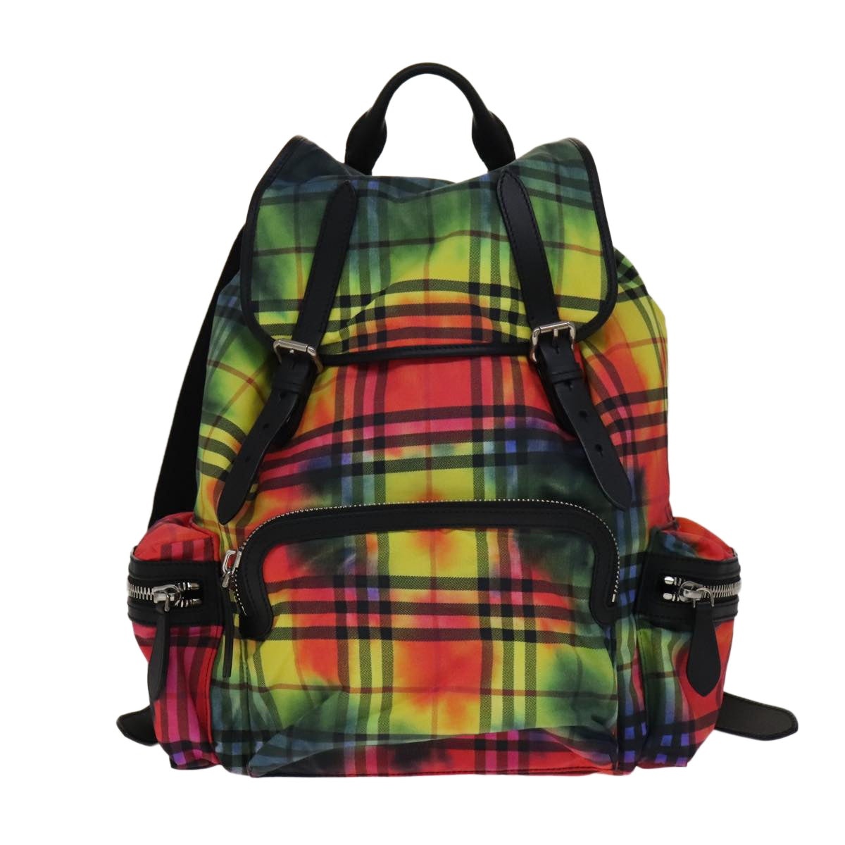 Burberry Nova Check Backpack Nylon Black Rainbow - 13