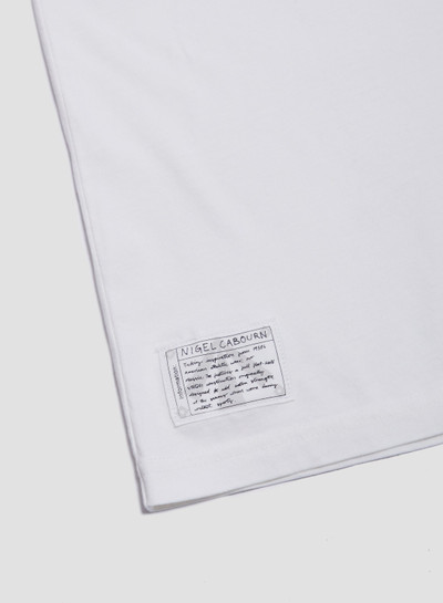 Nigel Cabourn Classic Relaxed Fit Tee in White outlook