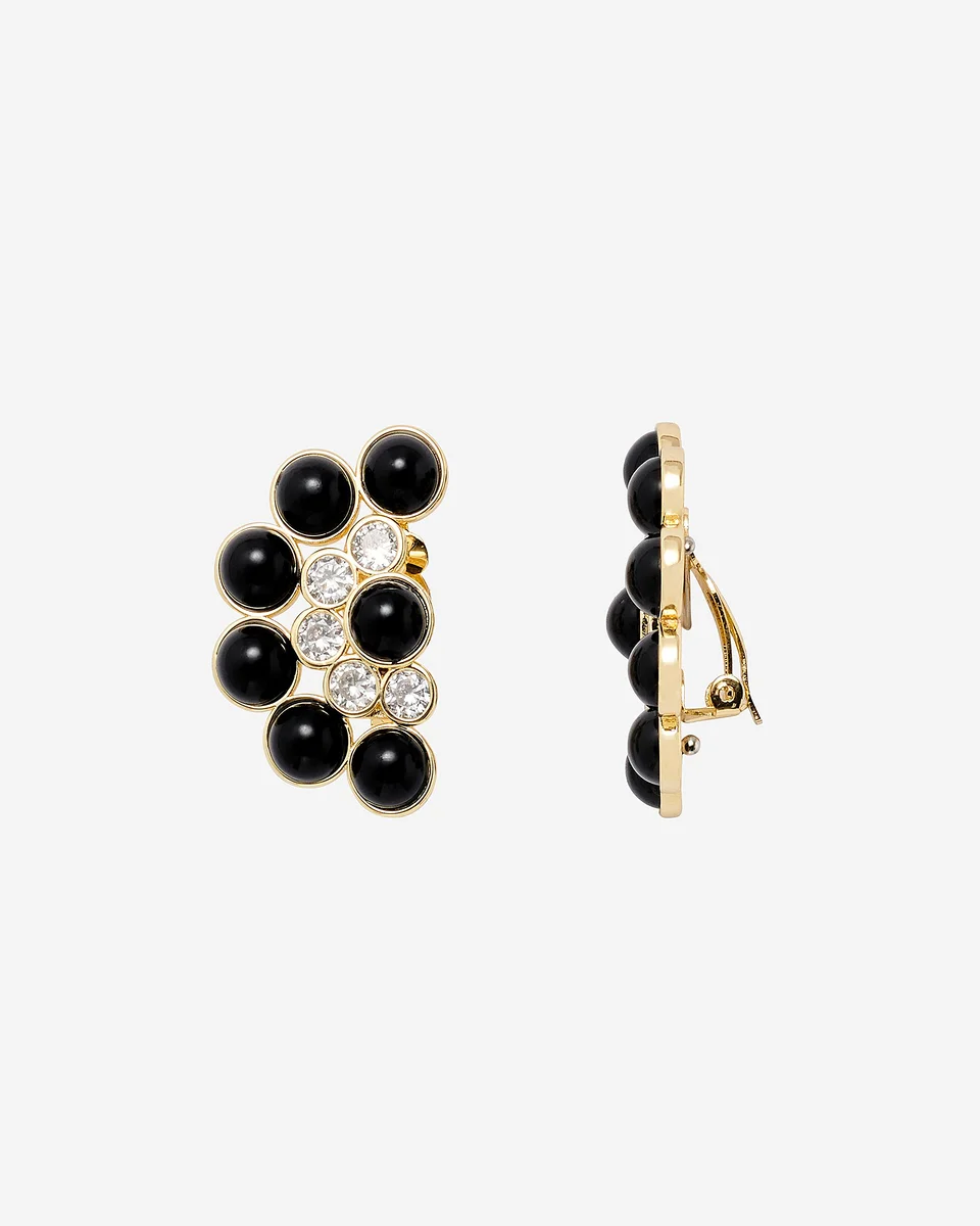 GOLD AND BLACK EARRINGS - 1