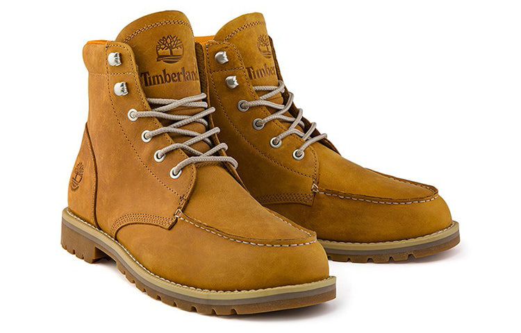 Timberland Redwood Falls Waterproof Moc-Toe Wide-Fit Boot 'Wheat Full-Grain' A2EE3 - 4
