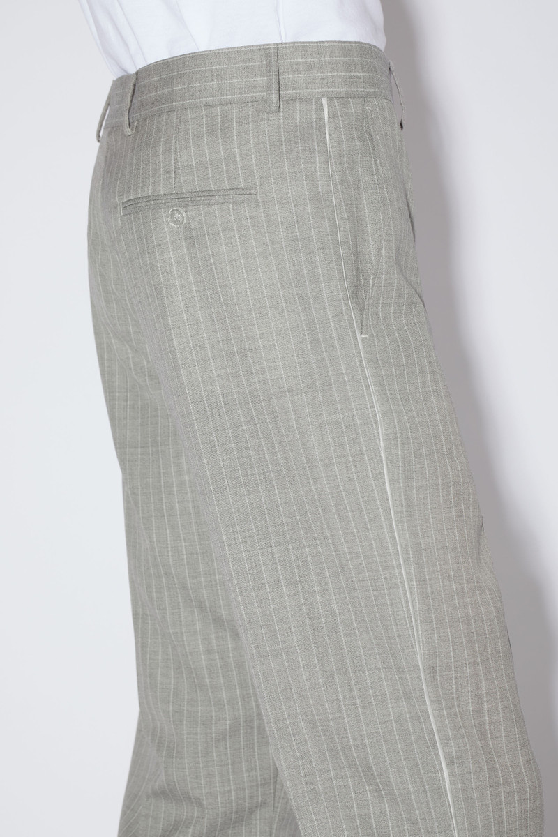 Wool tailored trousers - Pearl grey 5