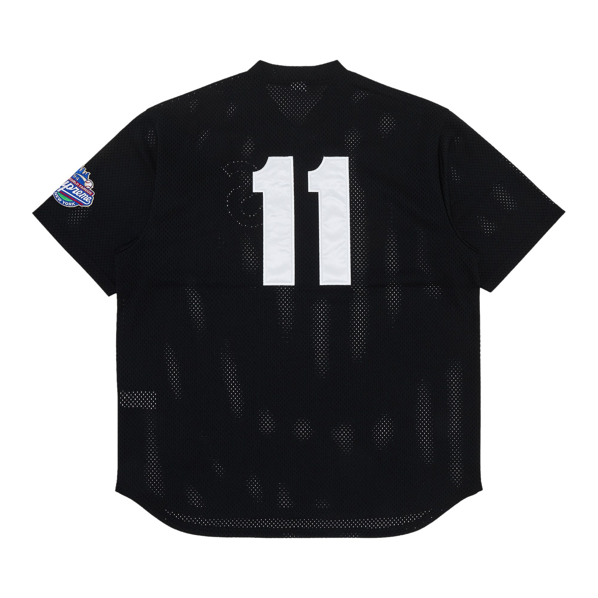Supreme S Logo Baseball Henley 'Black' - 2