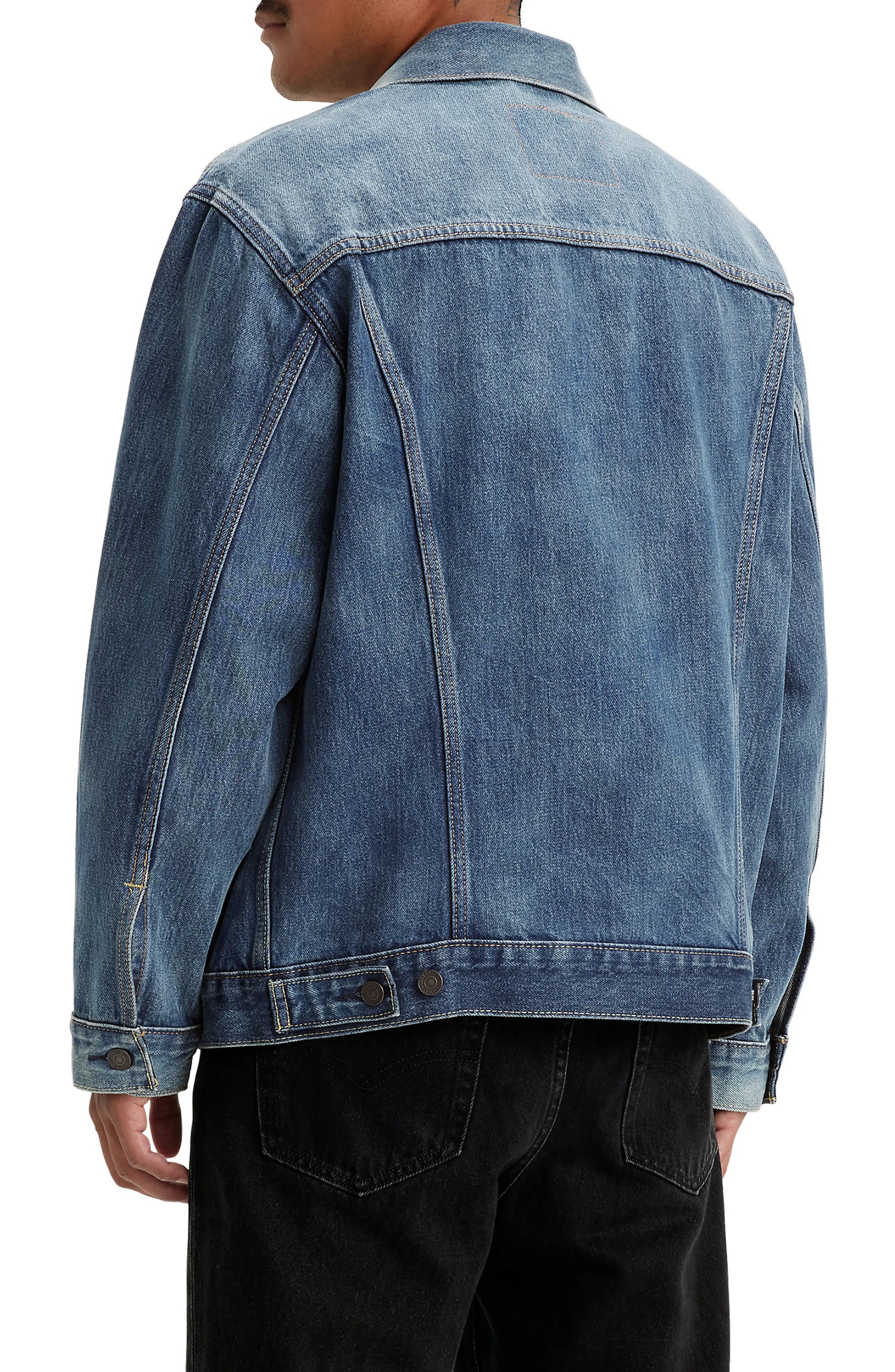 Relaxed Fit Denim Trucker Jacket - 2