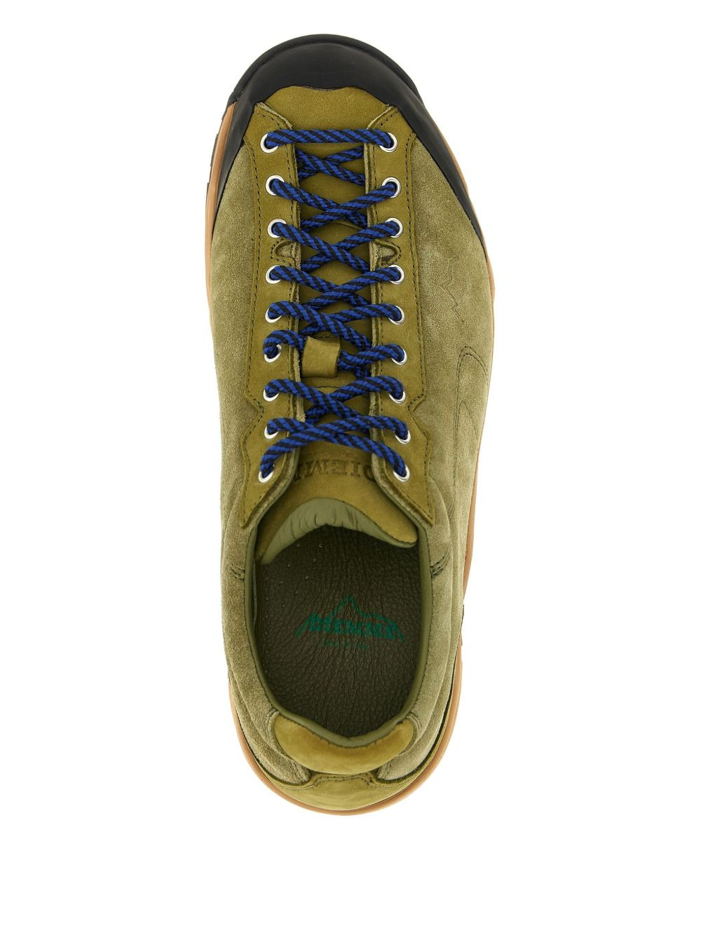 lace-up suede sneakers - 3
