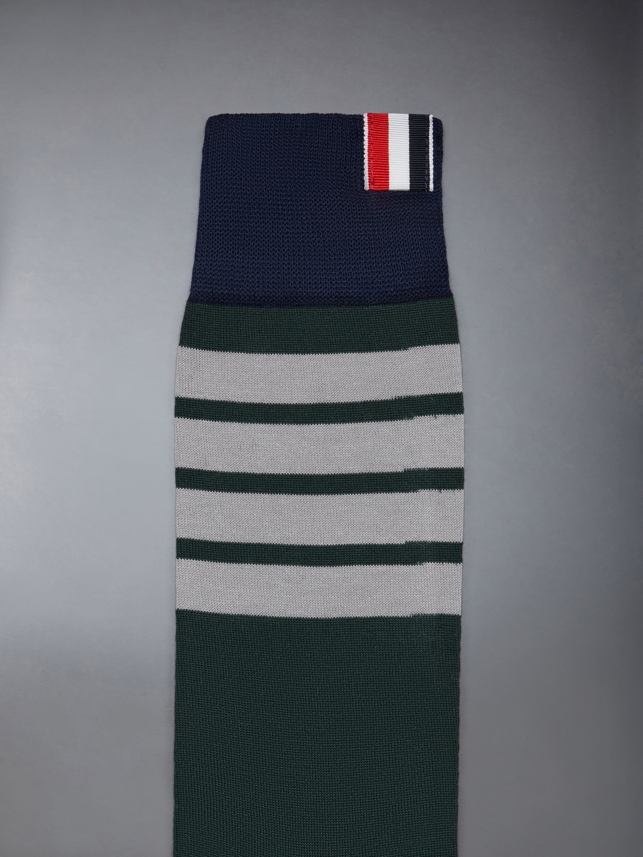 Fun-mix Cotton 4-bar Mid Calf Socks - 2