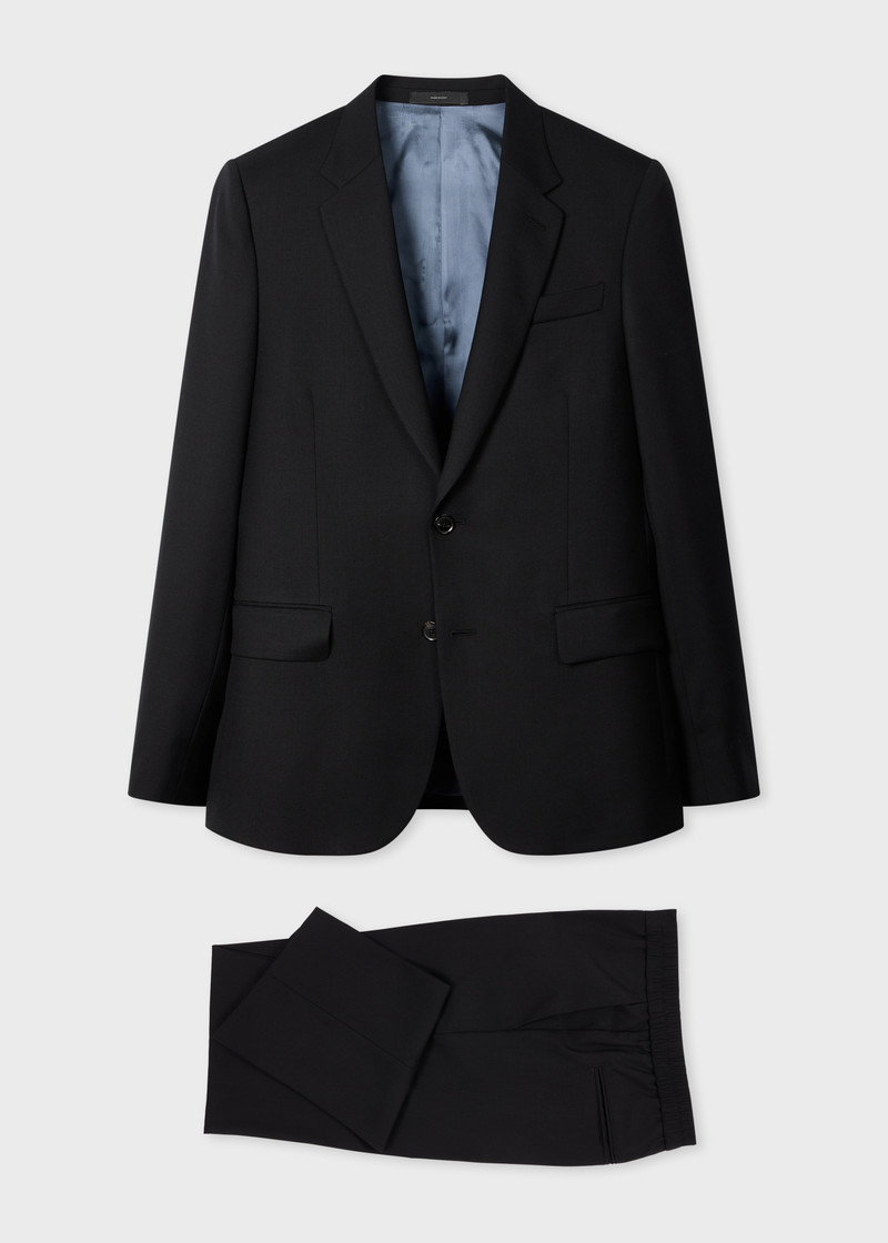 The Soho - Tailored-Fit Black Wool 'A Suit To Travel In' Suit 1