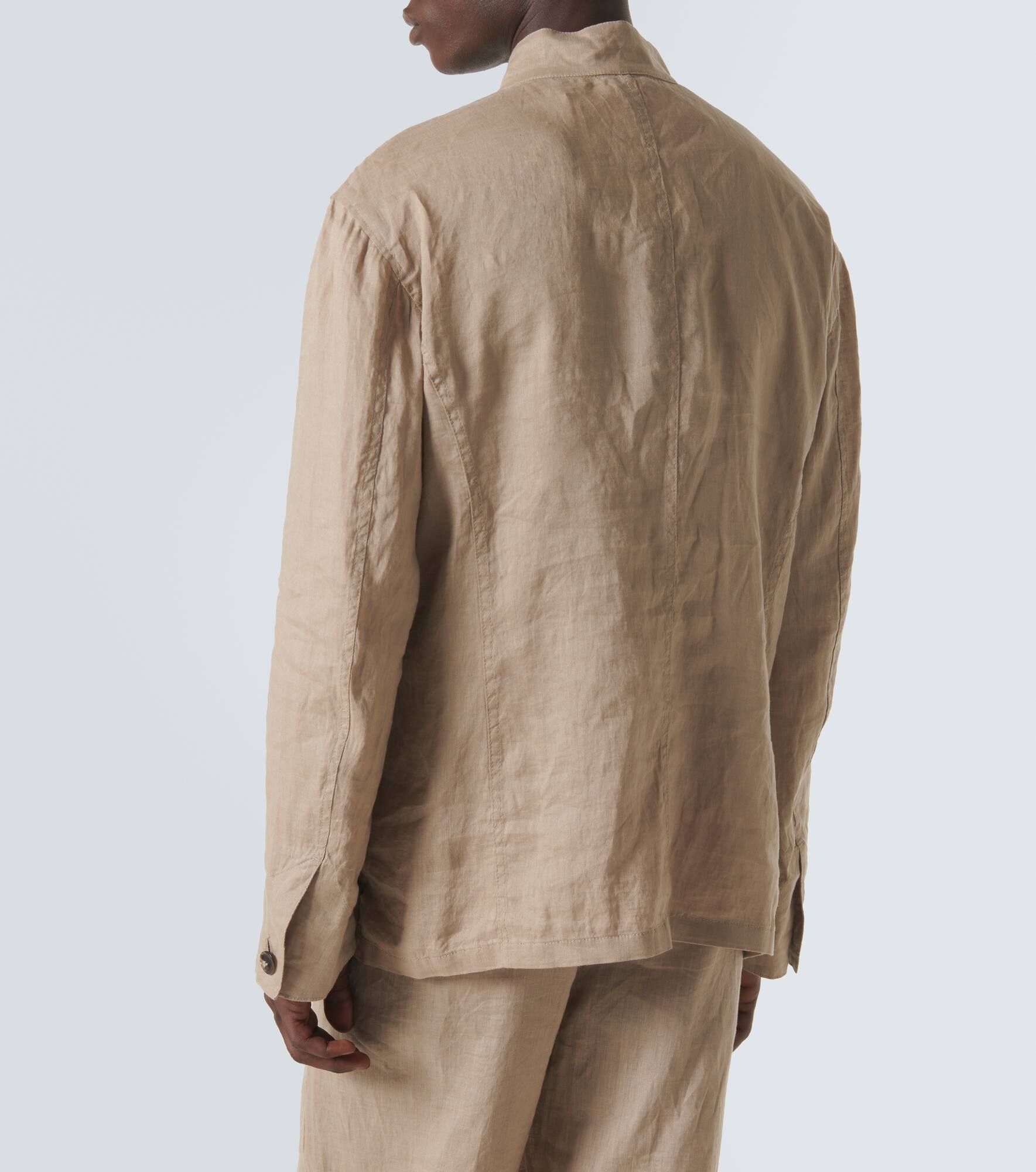 Linen canvas jacket - 4