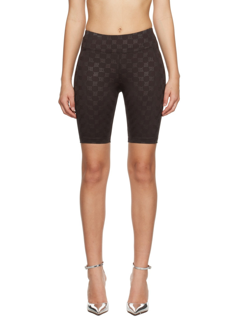 Brown Monogram Shorts - 1