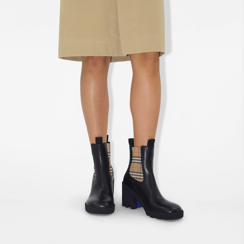 Burberry Leather Stride Chelsea Boots outlook
