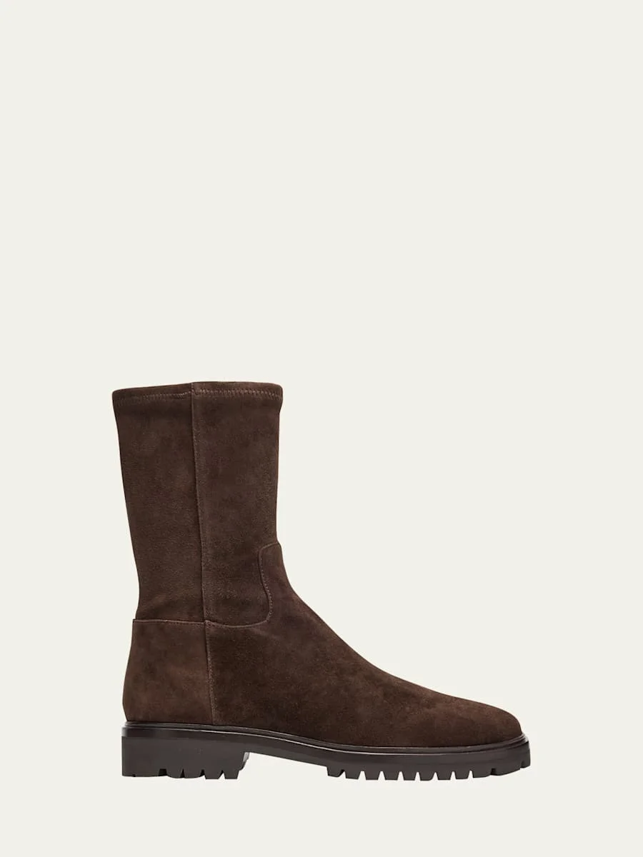 Danny Suede Lug-Sole Ankle Boots - 1