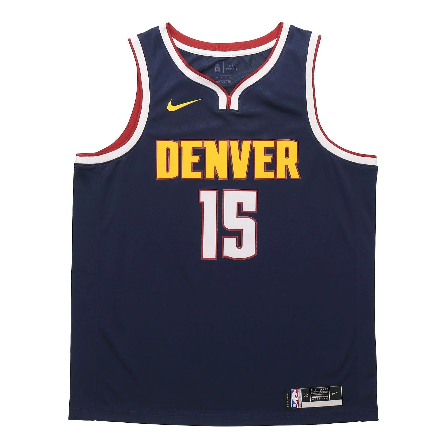 Nike NBA Basketball Sports Jersey Vest Denver Nuggets Jokic 15 Navy Blue Dark blue CW3663-420 - 1