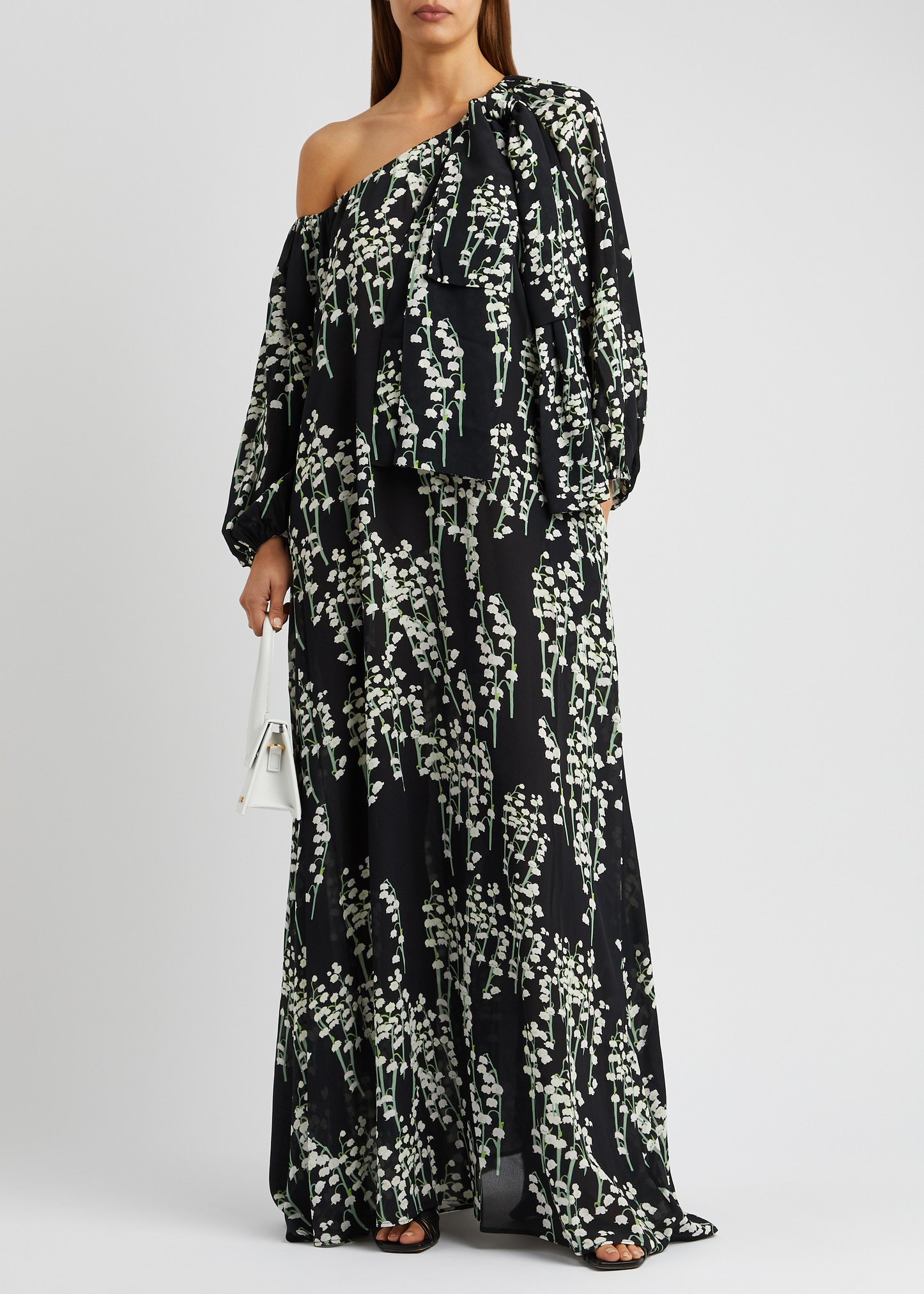 Ninouk floral-print chiffon gown - 4