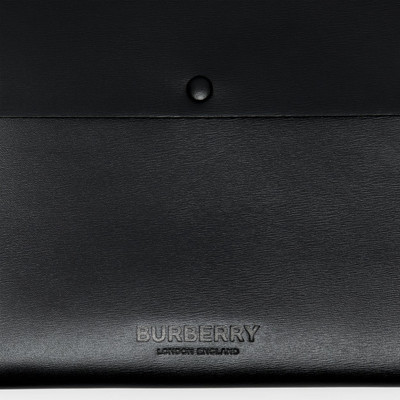 Burberry Large Suede and Leather Envelope Pouch outlook