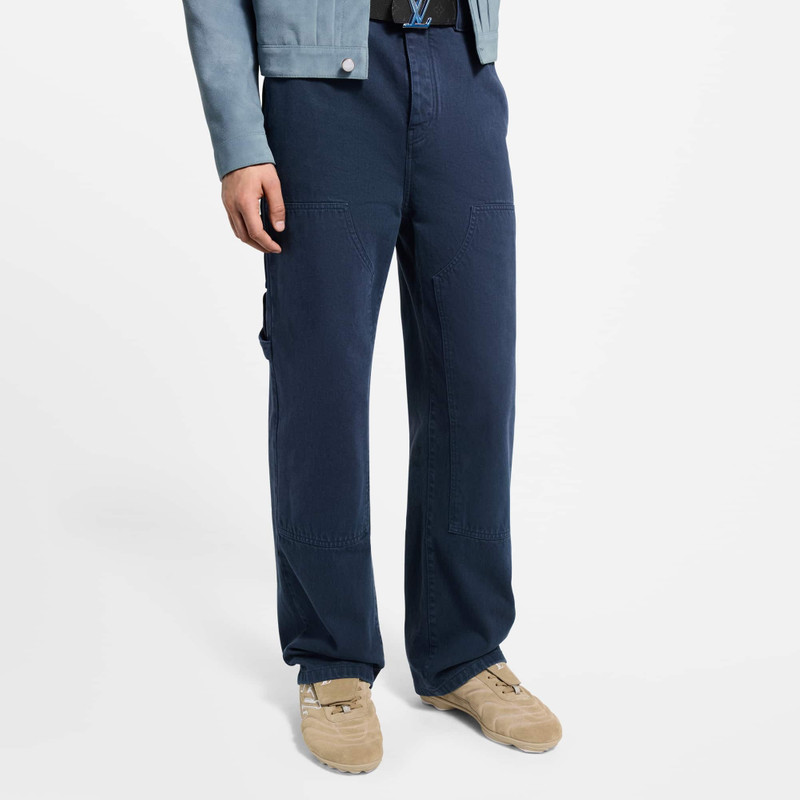 Louis Vuitton Garment-Dyed Denim Carpenter Pants outlook