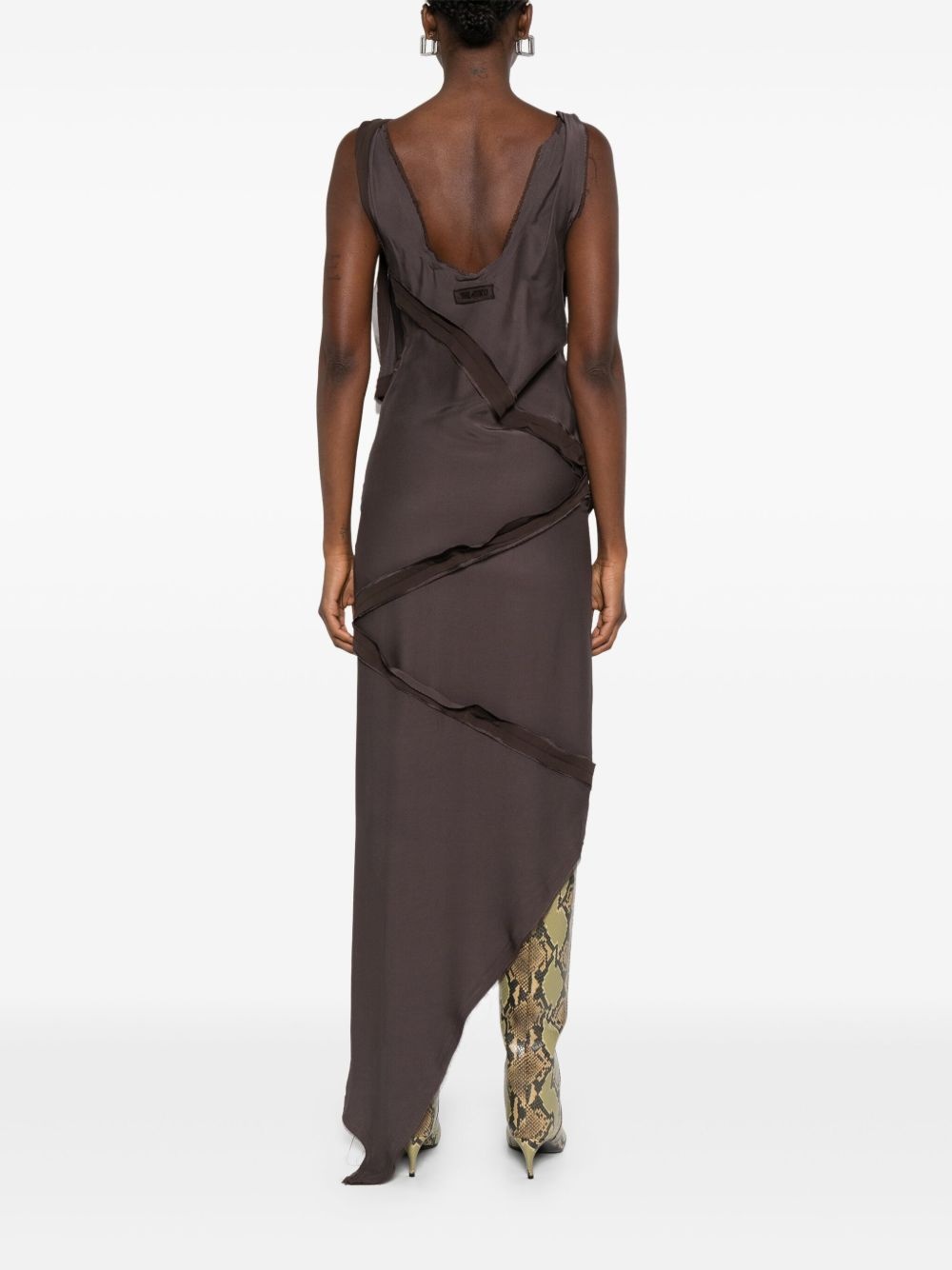twist-detailing midi dress - 4
