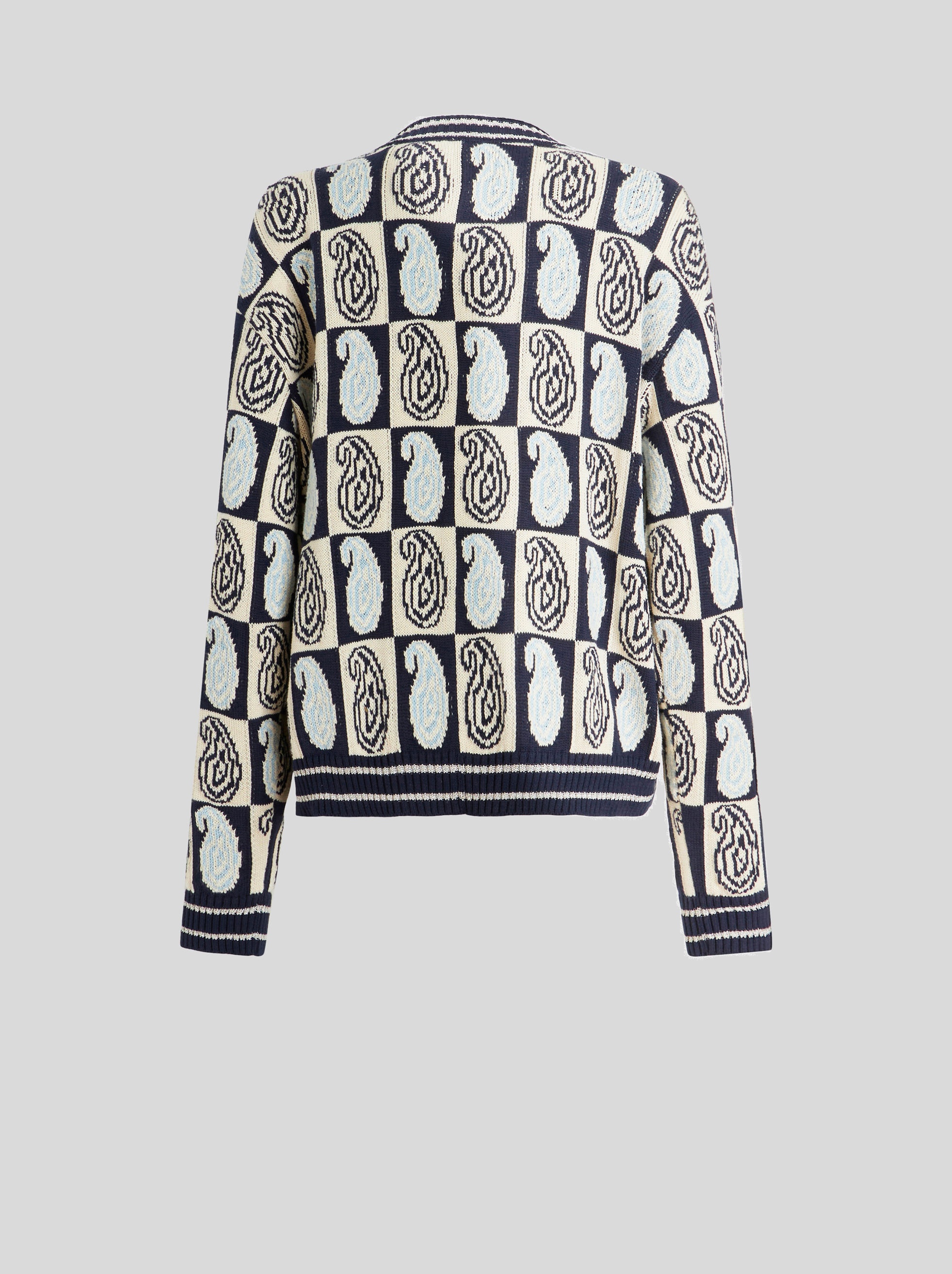 PAISLEY PATTERN JACQUARD SWEATER - 6