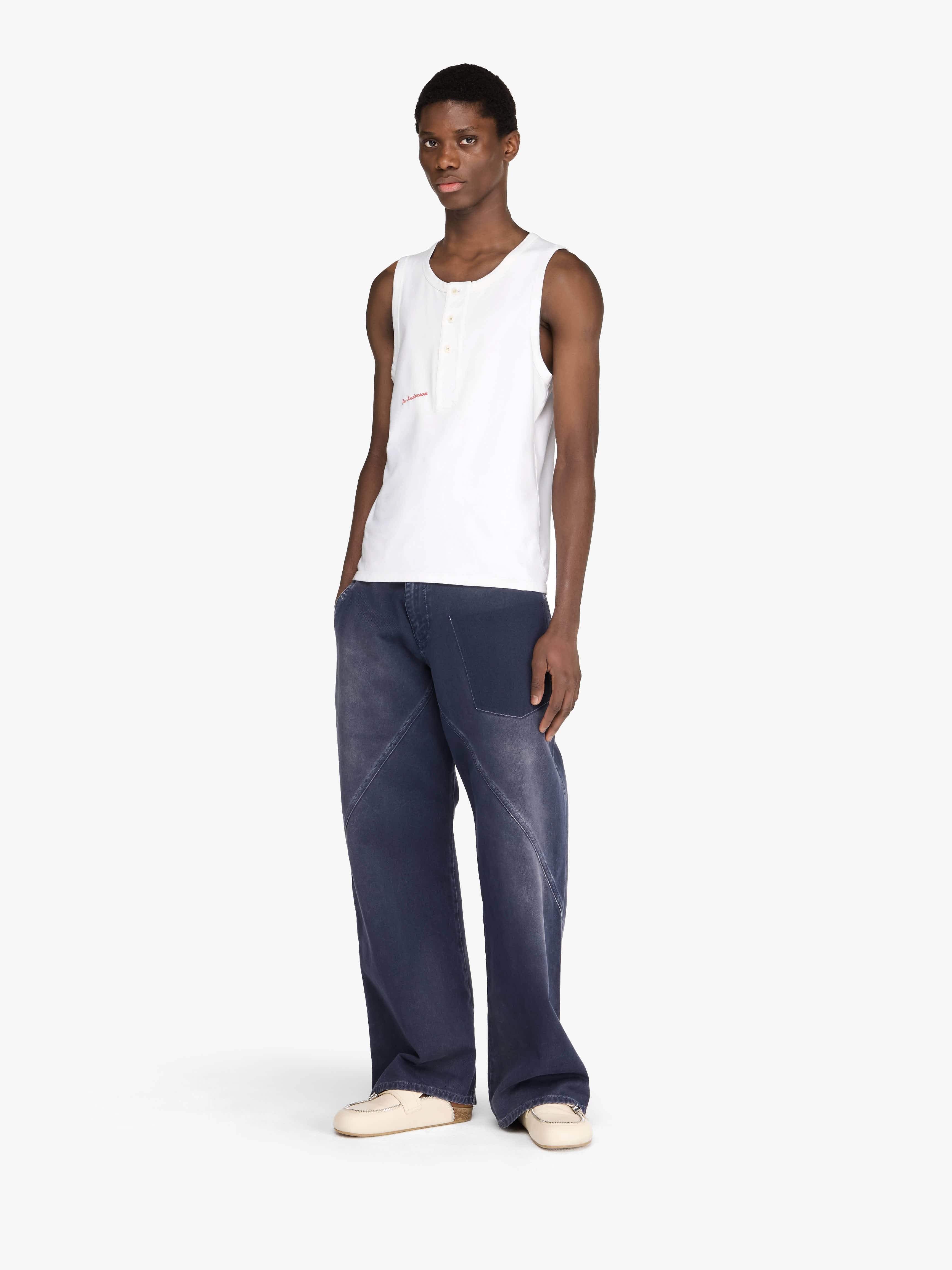 HENLEY WOVEN VEST - 2