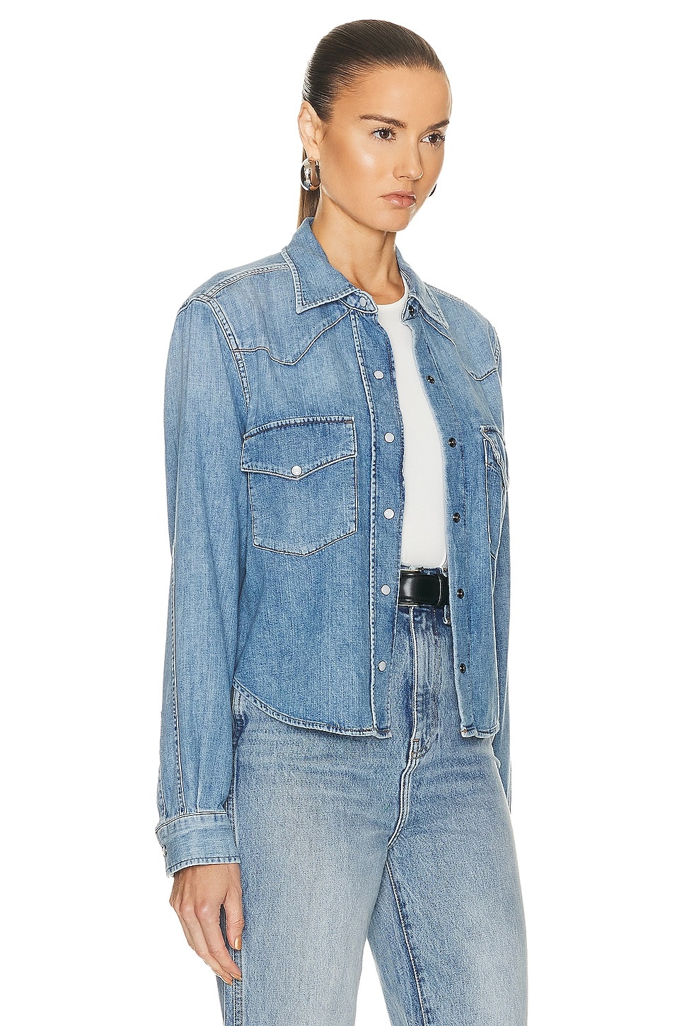 Cropped Western Shirt - 2