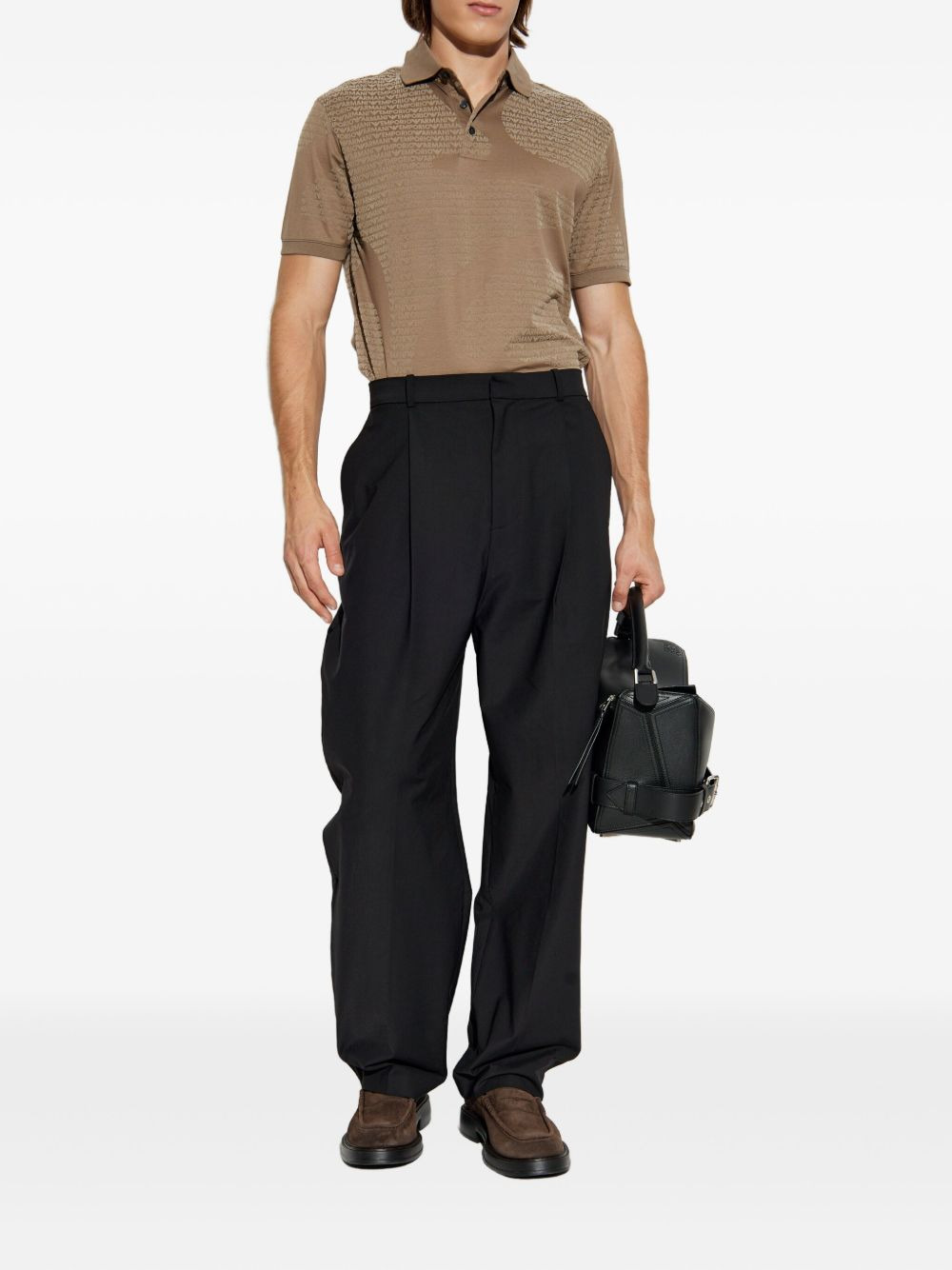 logo-embossed polo shirt - 2