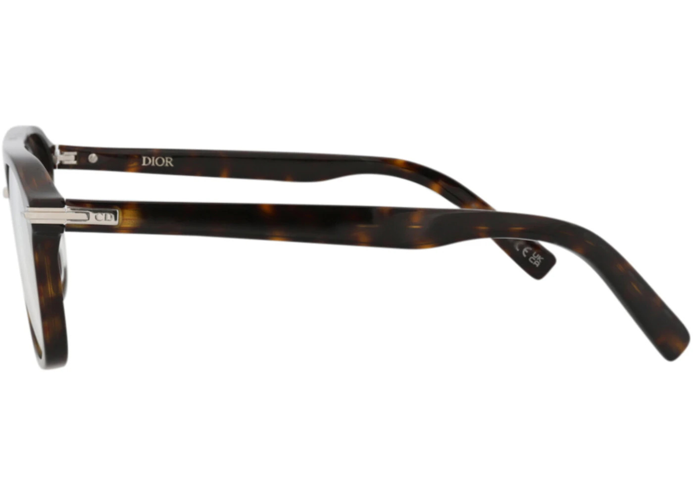 Dior Aviator-Frame Acetate Optical Frames Havana Havana Transparent (DM50037I-55-052) - 3