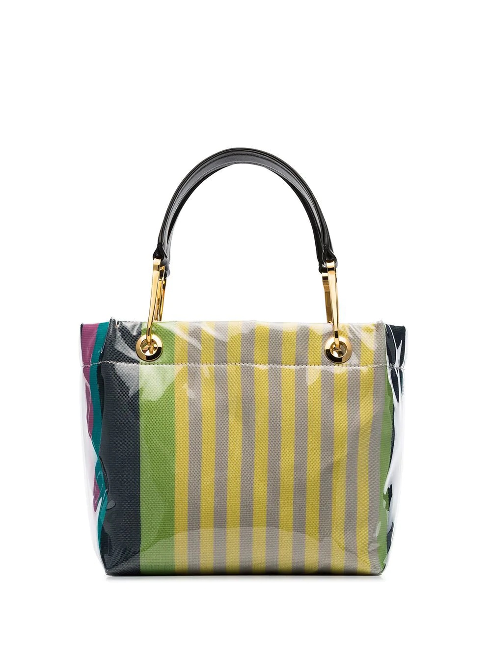 striped Glossy Grip tote bag - 3