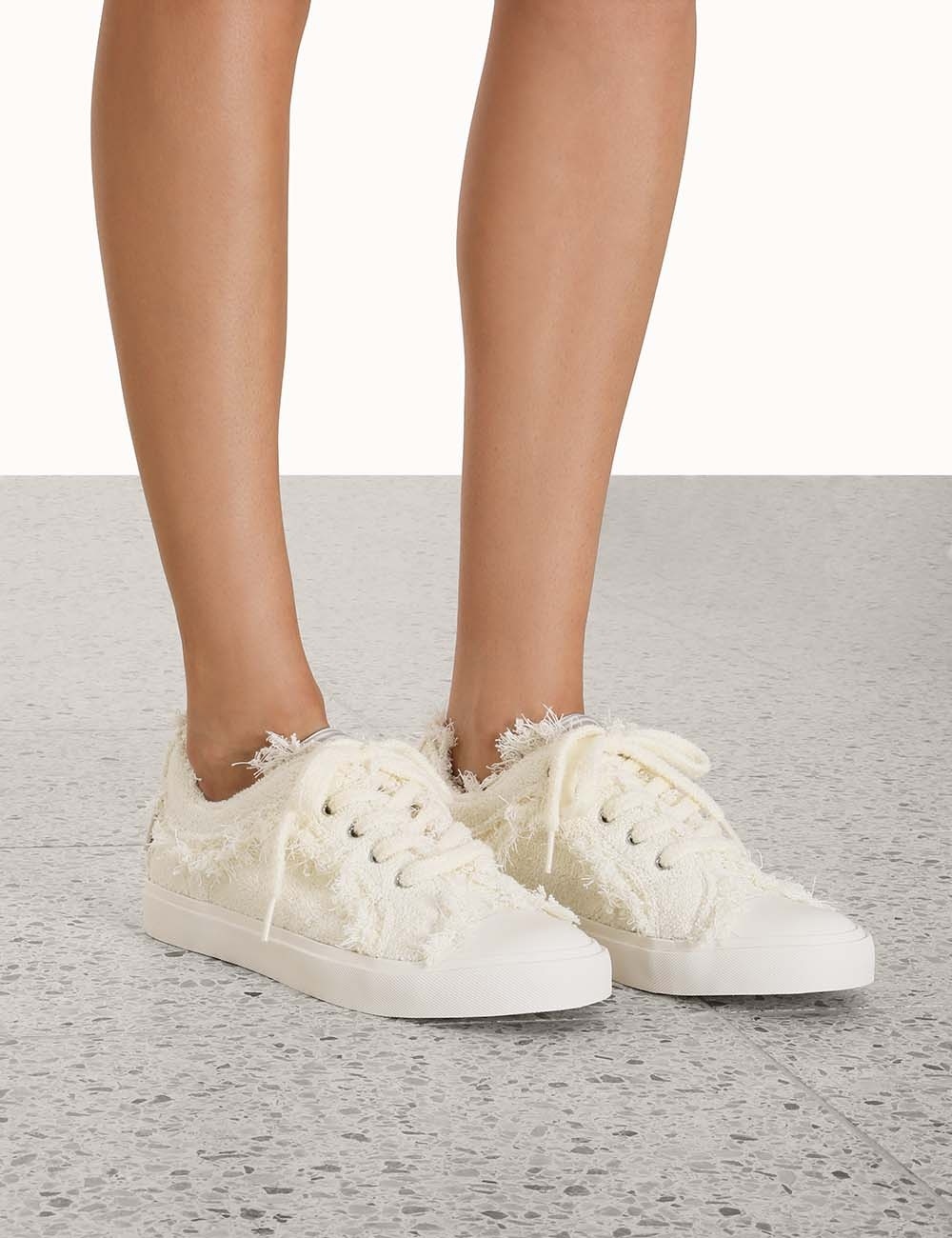 FRAYED TOWEL SNEAKER - 2