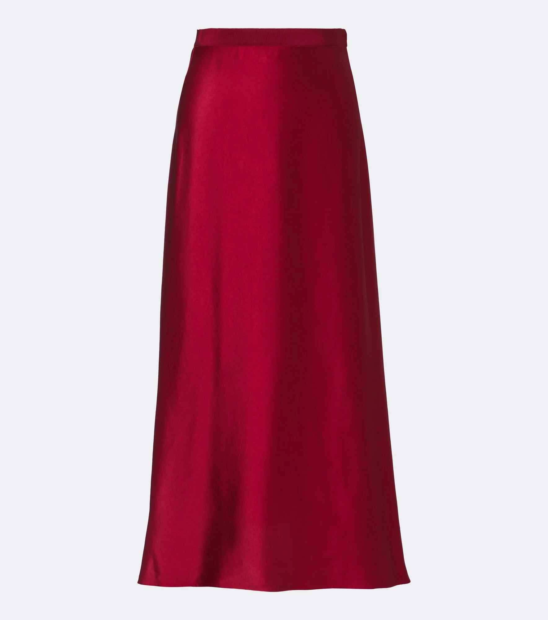 Carina asymmetric satin maxi skirt - 1