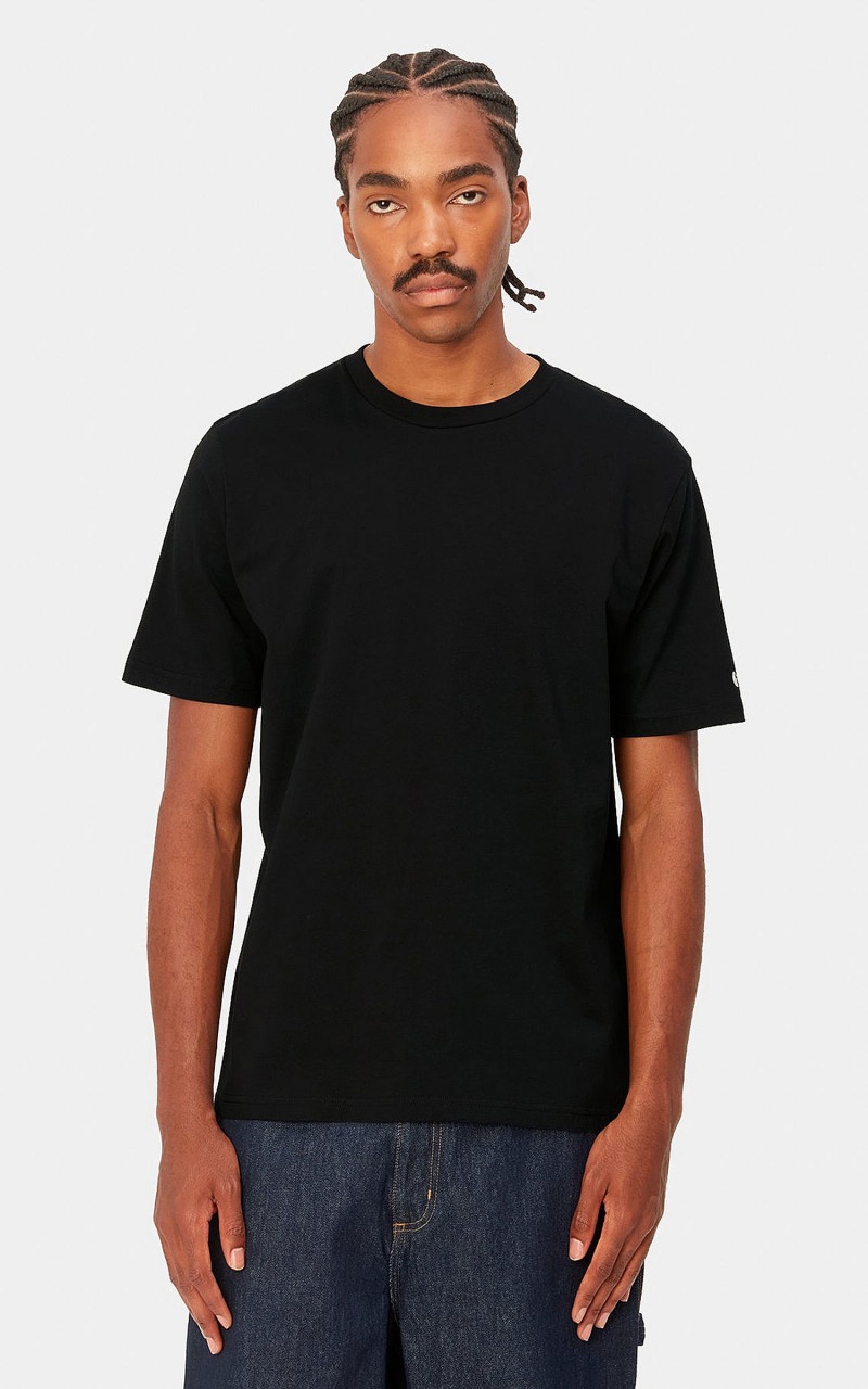 S/S BASE T-SHIRT BLACK/WHITE - 2