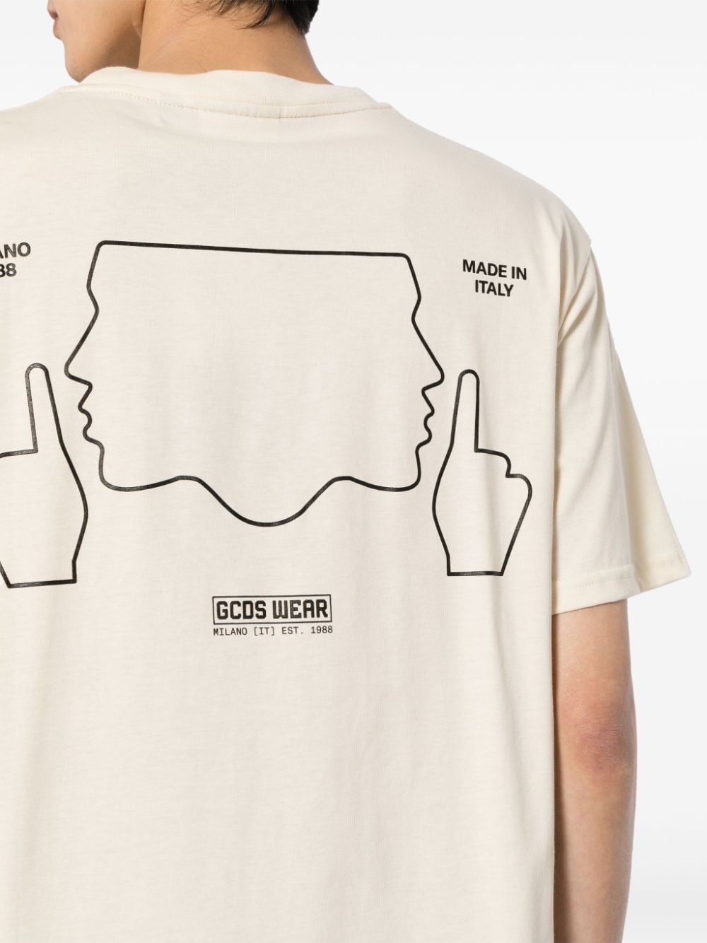 slogan-print cotton T-shirt - 5