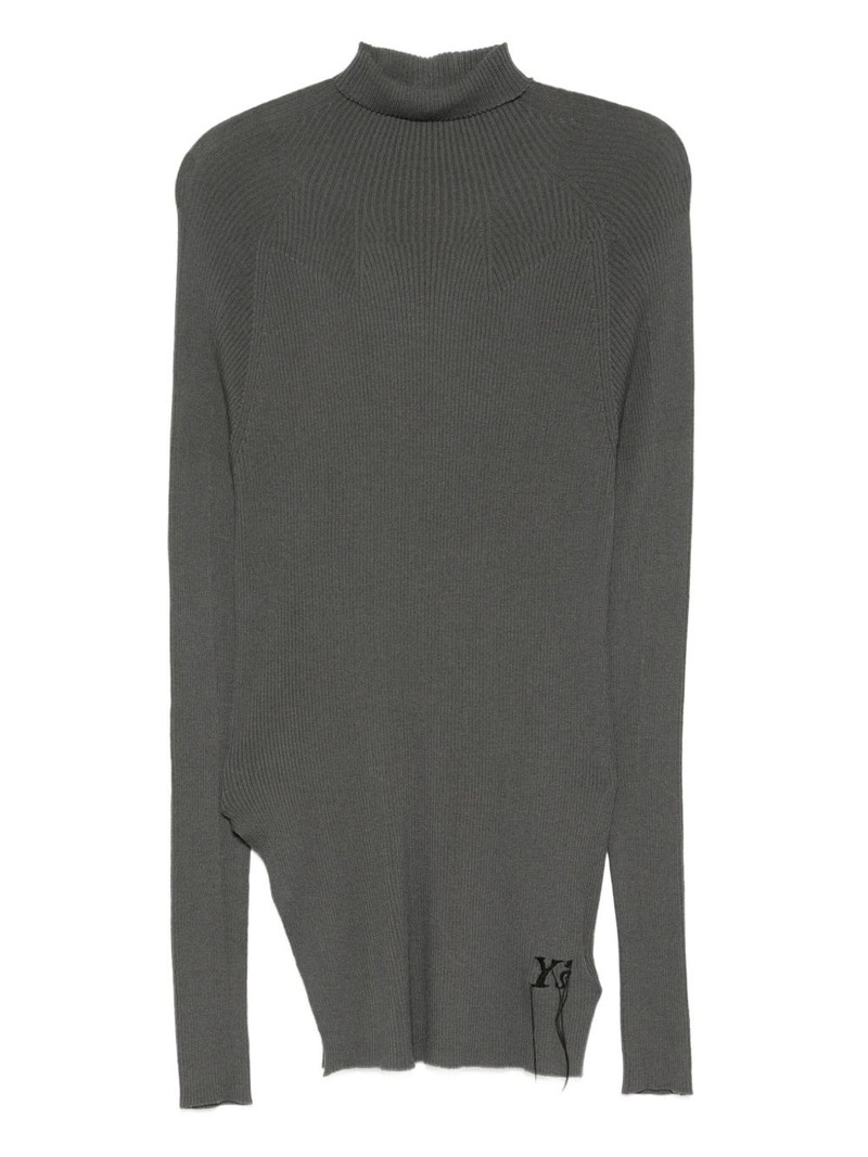 Y's logo-embroidered top outlook