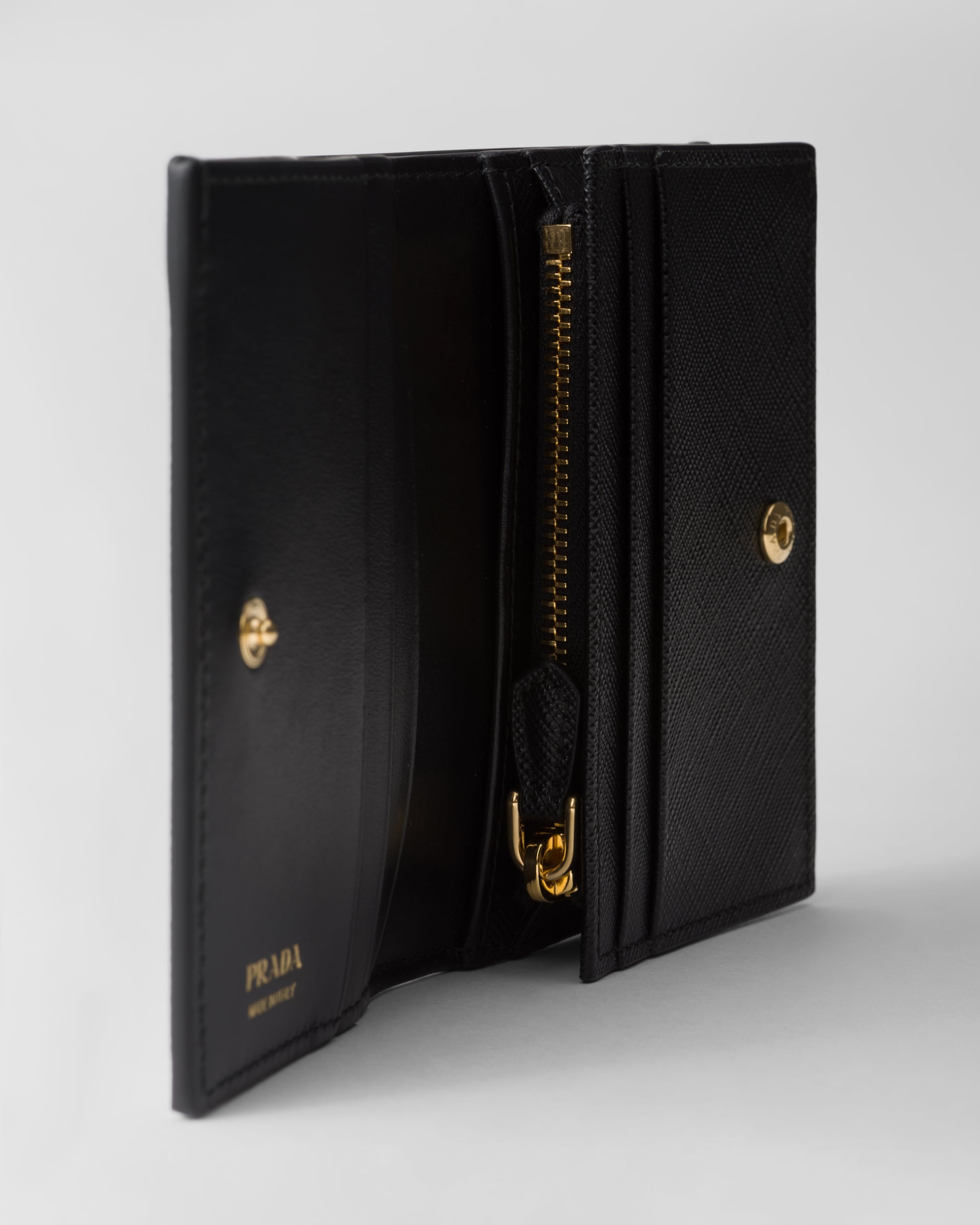 Small printed Saffiano leather wallet - 4