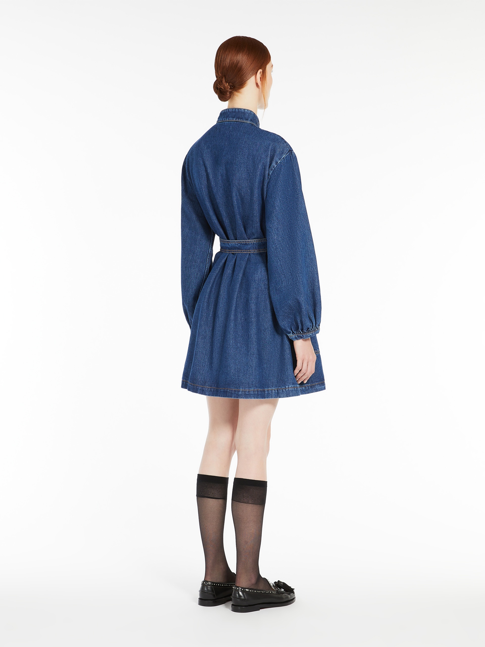 EURO Belted denim dress - 4
