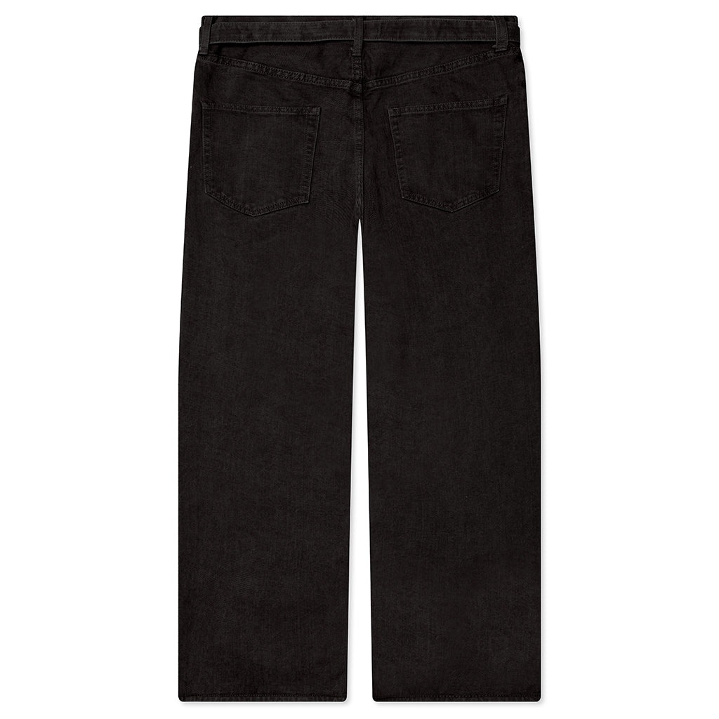 BELTED JEANS - GRAY - 2