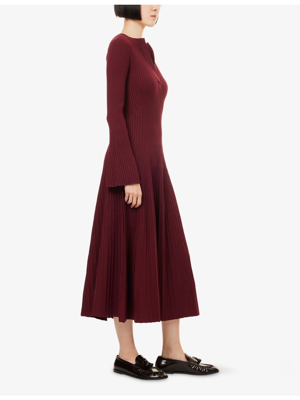 Genna Ribbed-Knit Midi Dress - 3