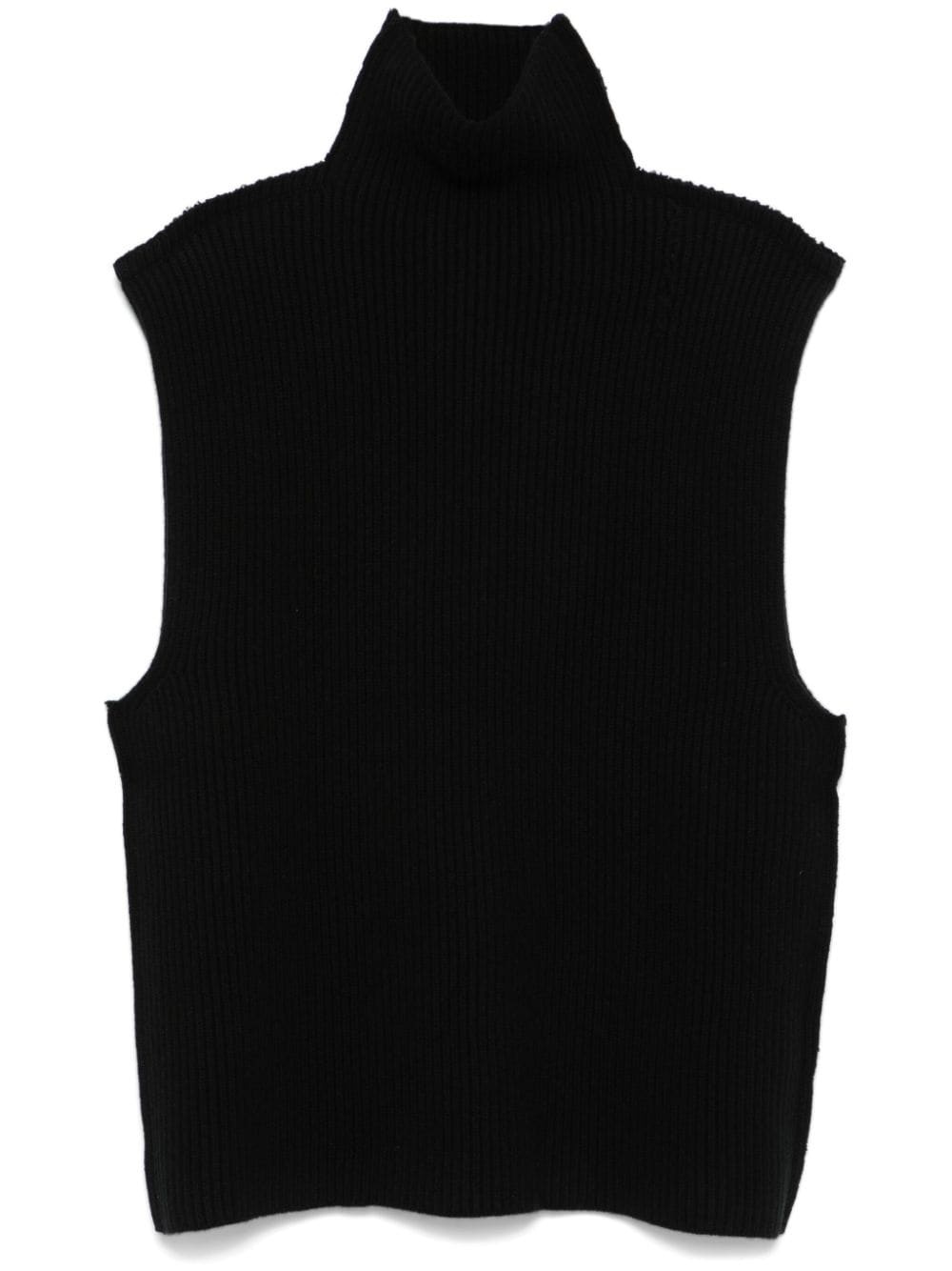 ribbed virgin wool top - 1