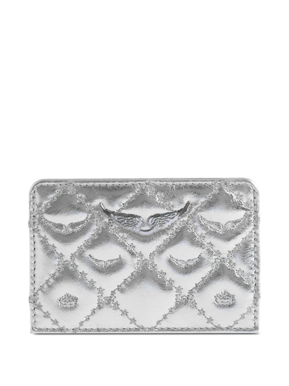 quilted leather card holder - 2